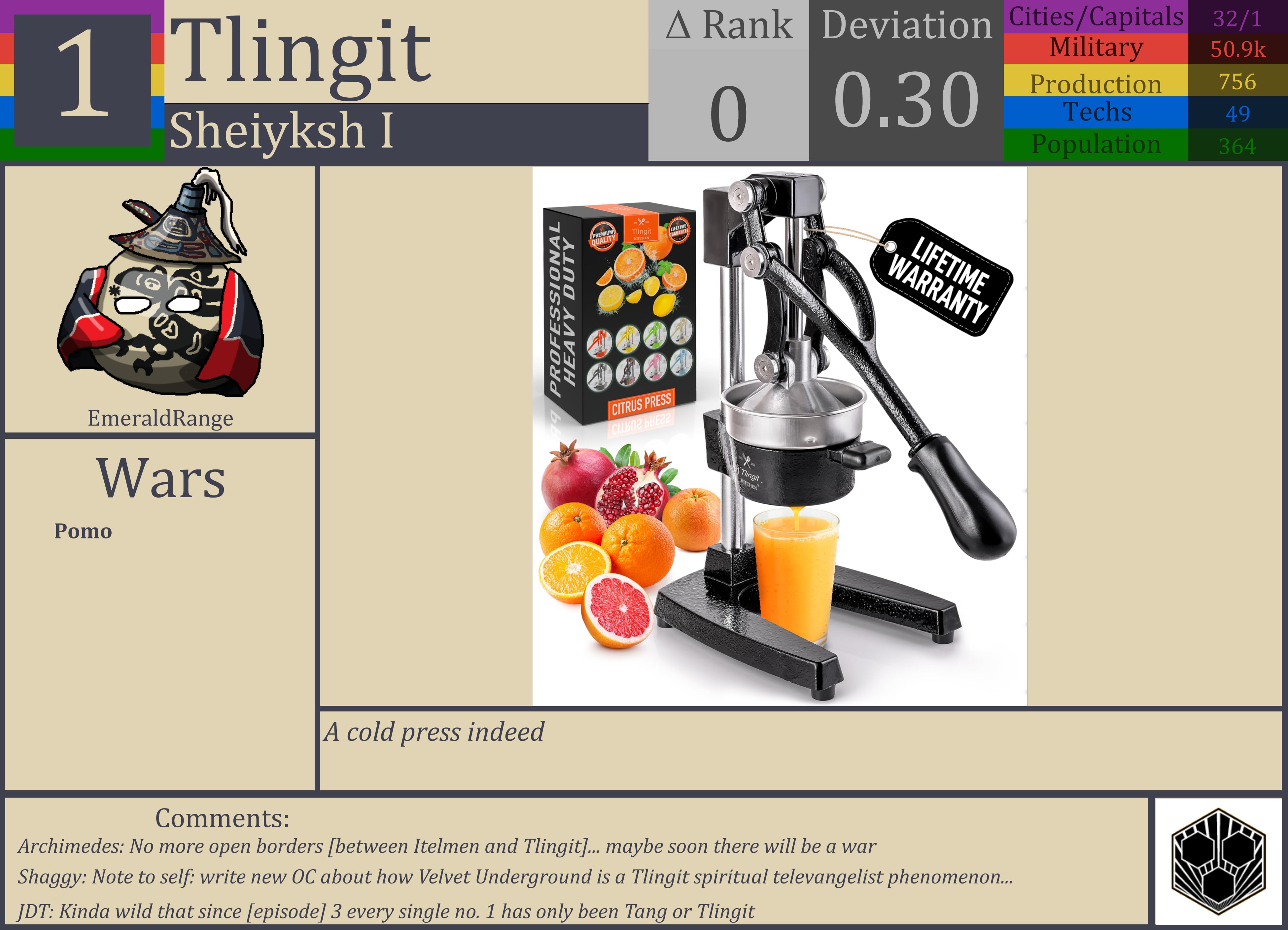 CBR In-Game Screenshot of Tlingit