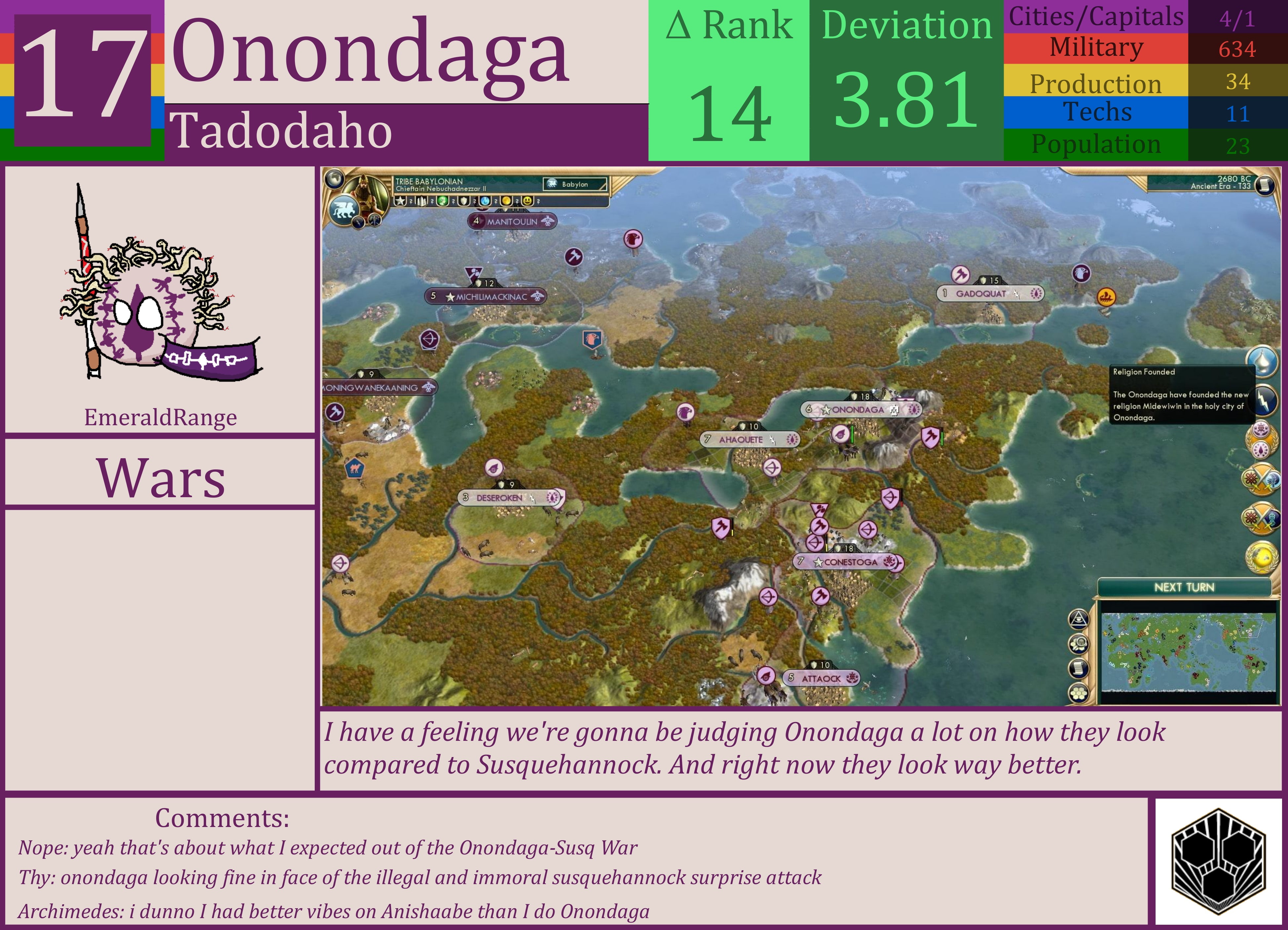 CBR In-Game Screenshot of Onondaga