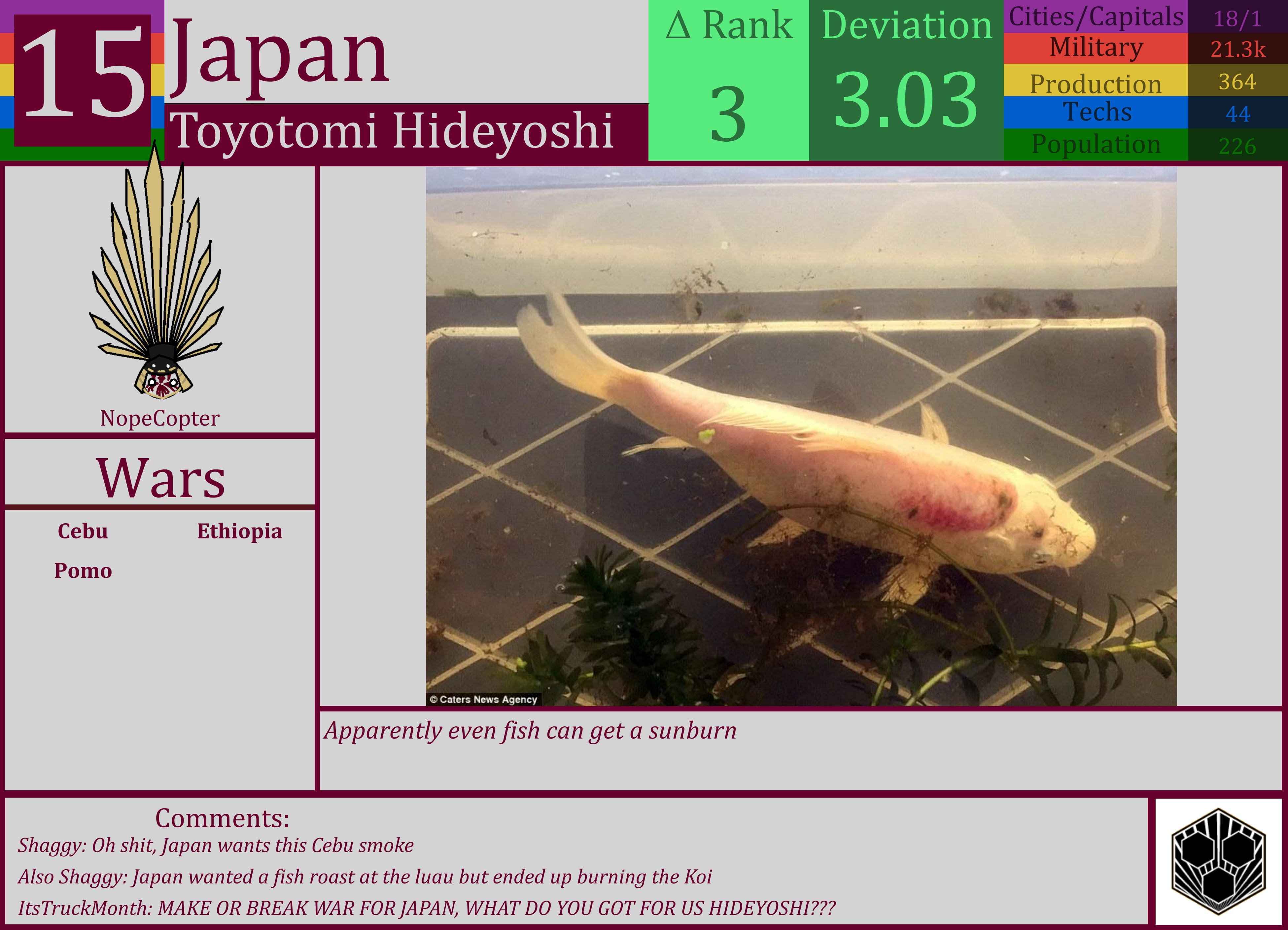 CBR In-Game Screenshot of Japan