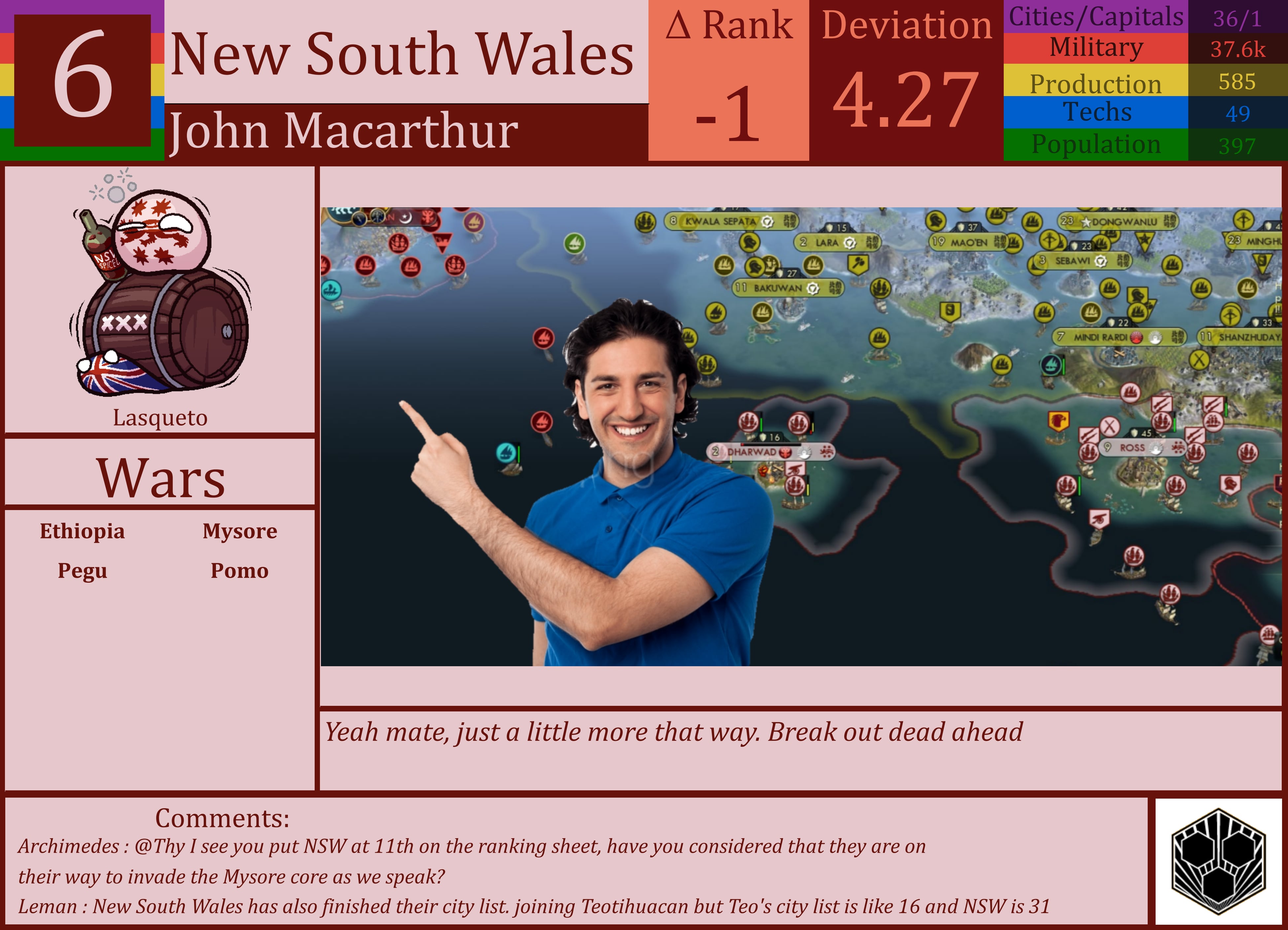 CBR In-Game Screenshot of New South Wales