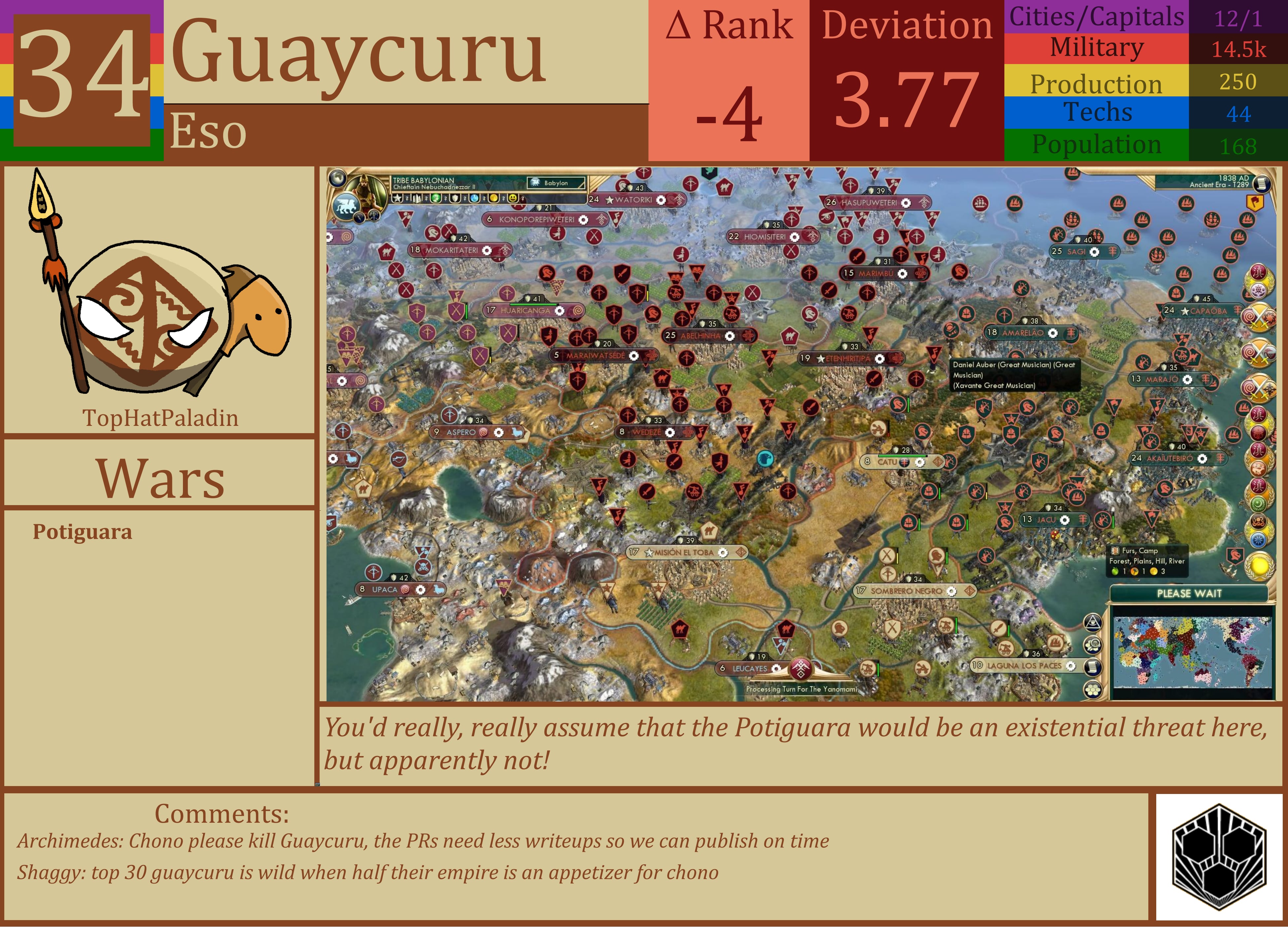 CBR In-Game Screenshot of Guaycuru