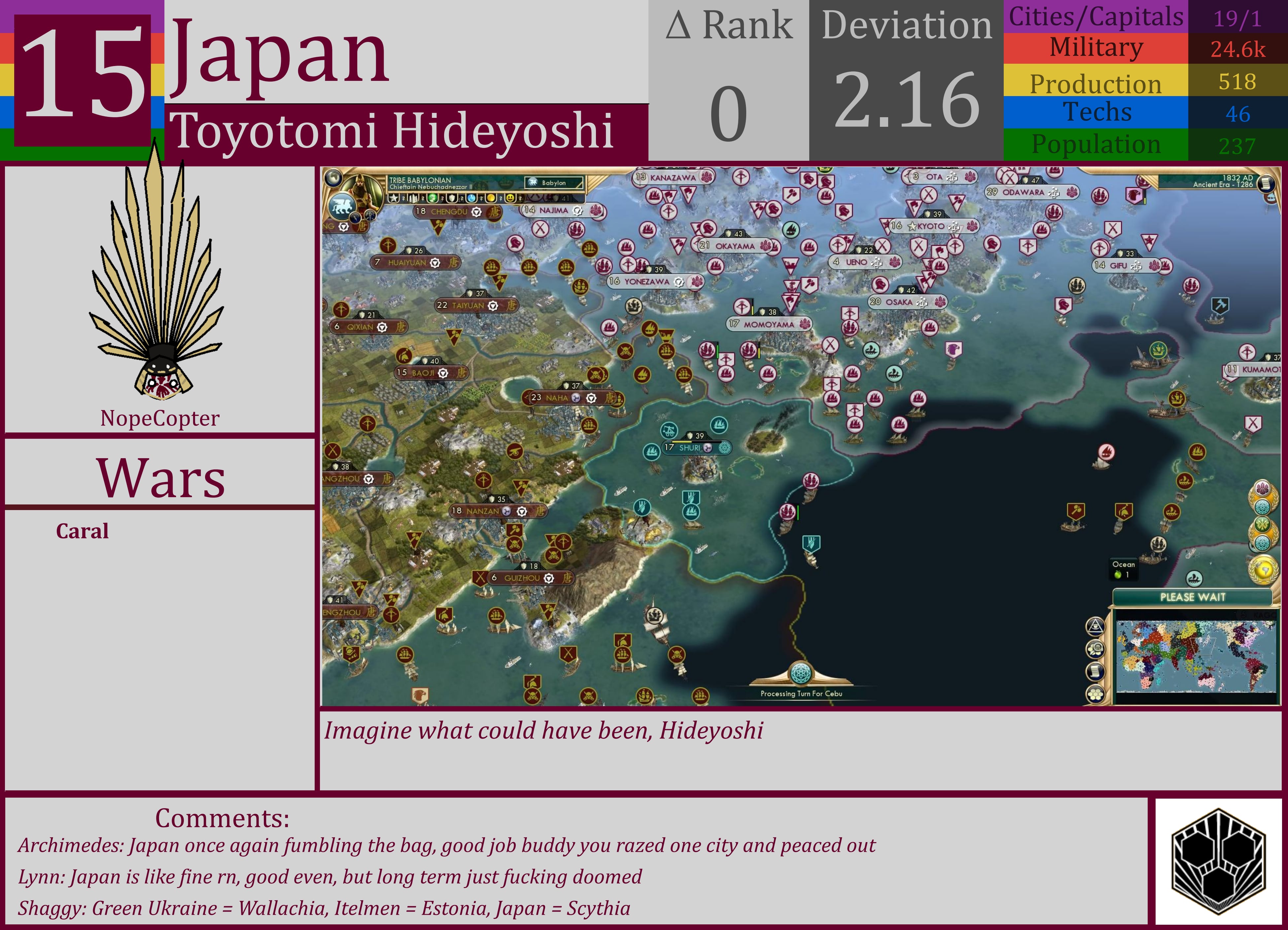 CBR In-Game Screenshot of Japan