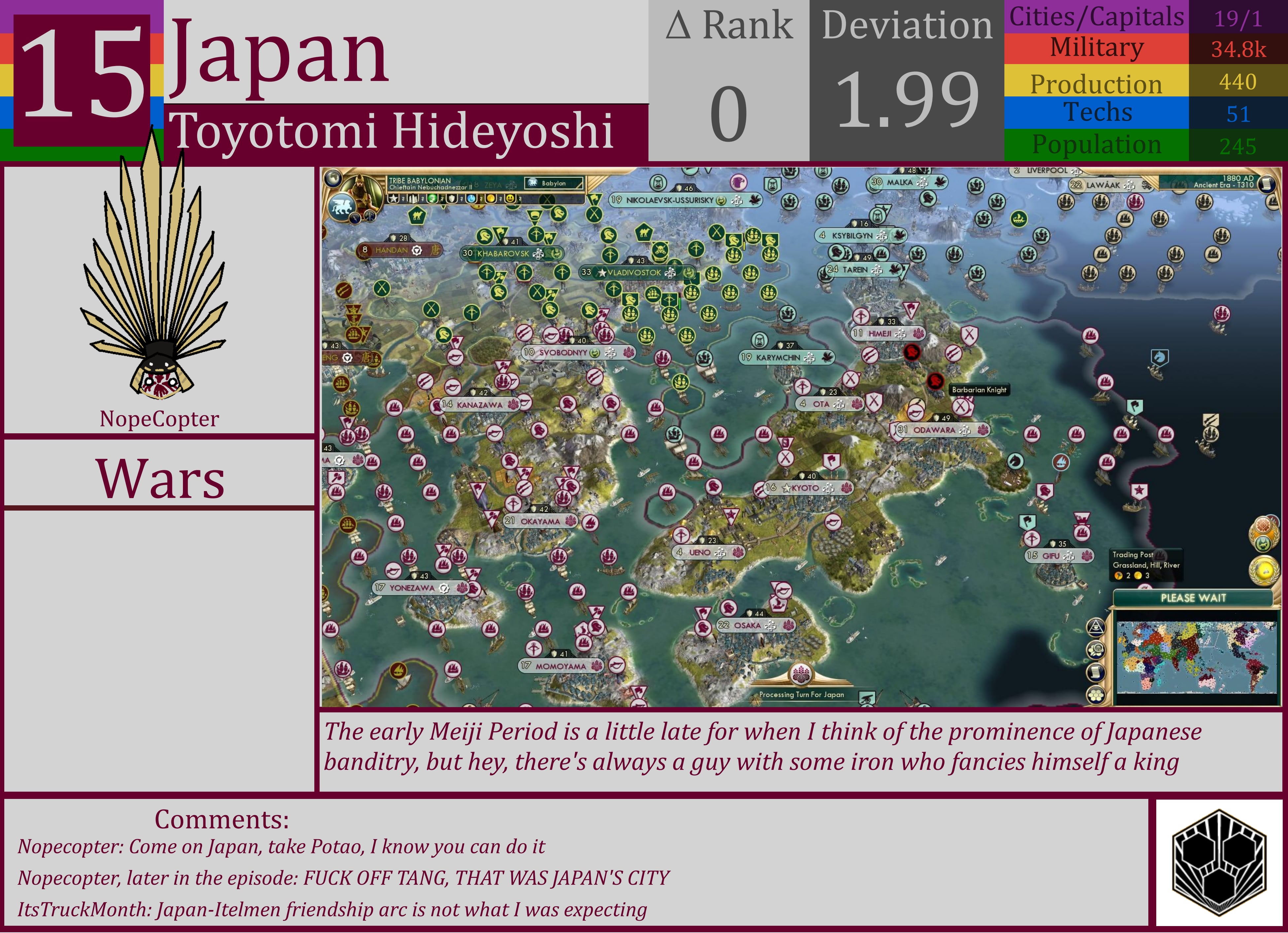 CBR In-Game Screenshot of Japan