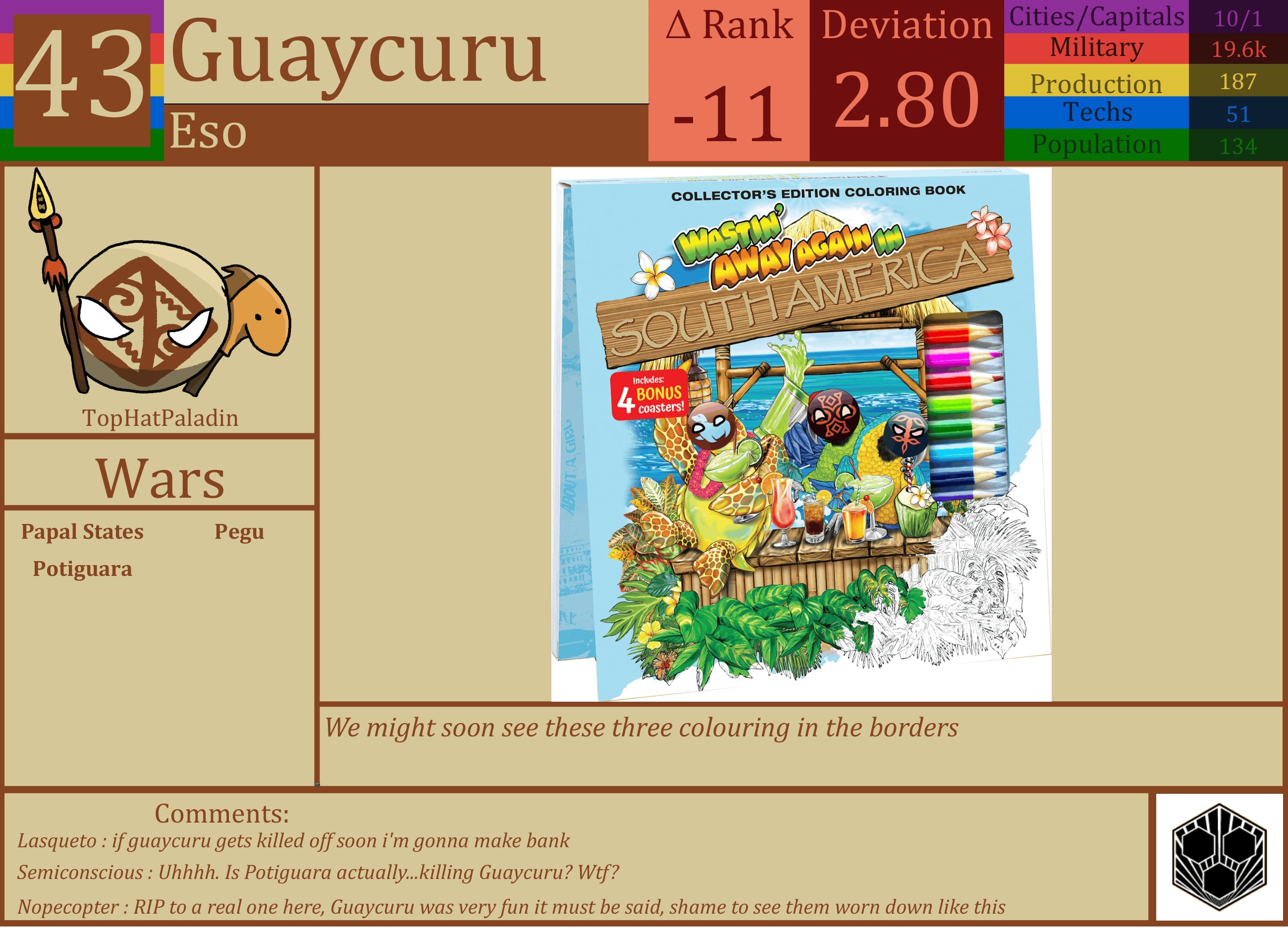 CBR In-Game Screenshot of Guaycuru