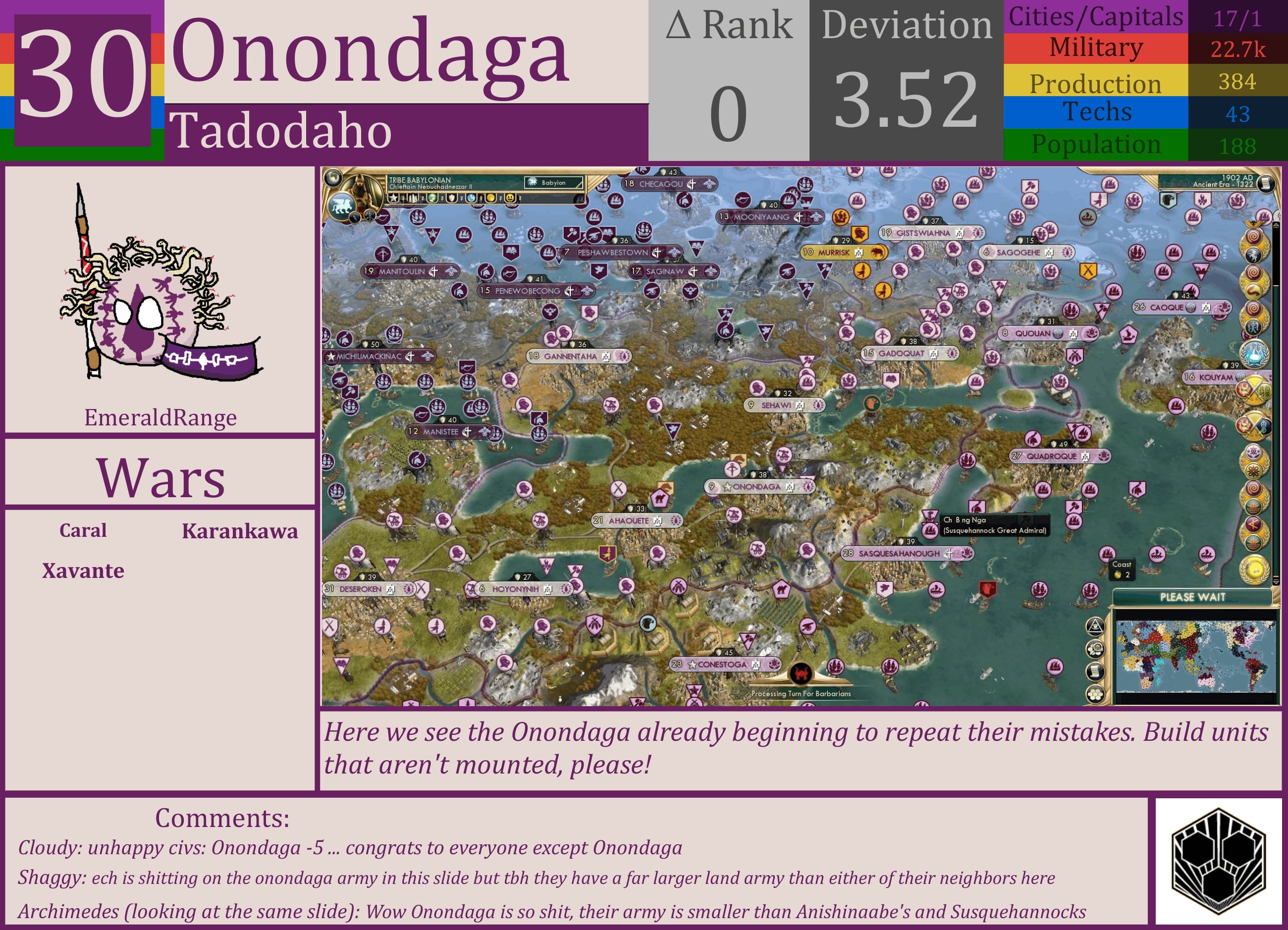 CBR In-Game Screenshot of Onondaga