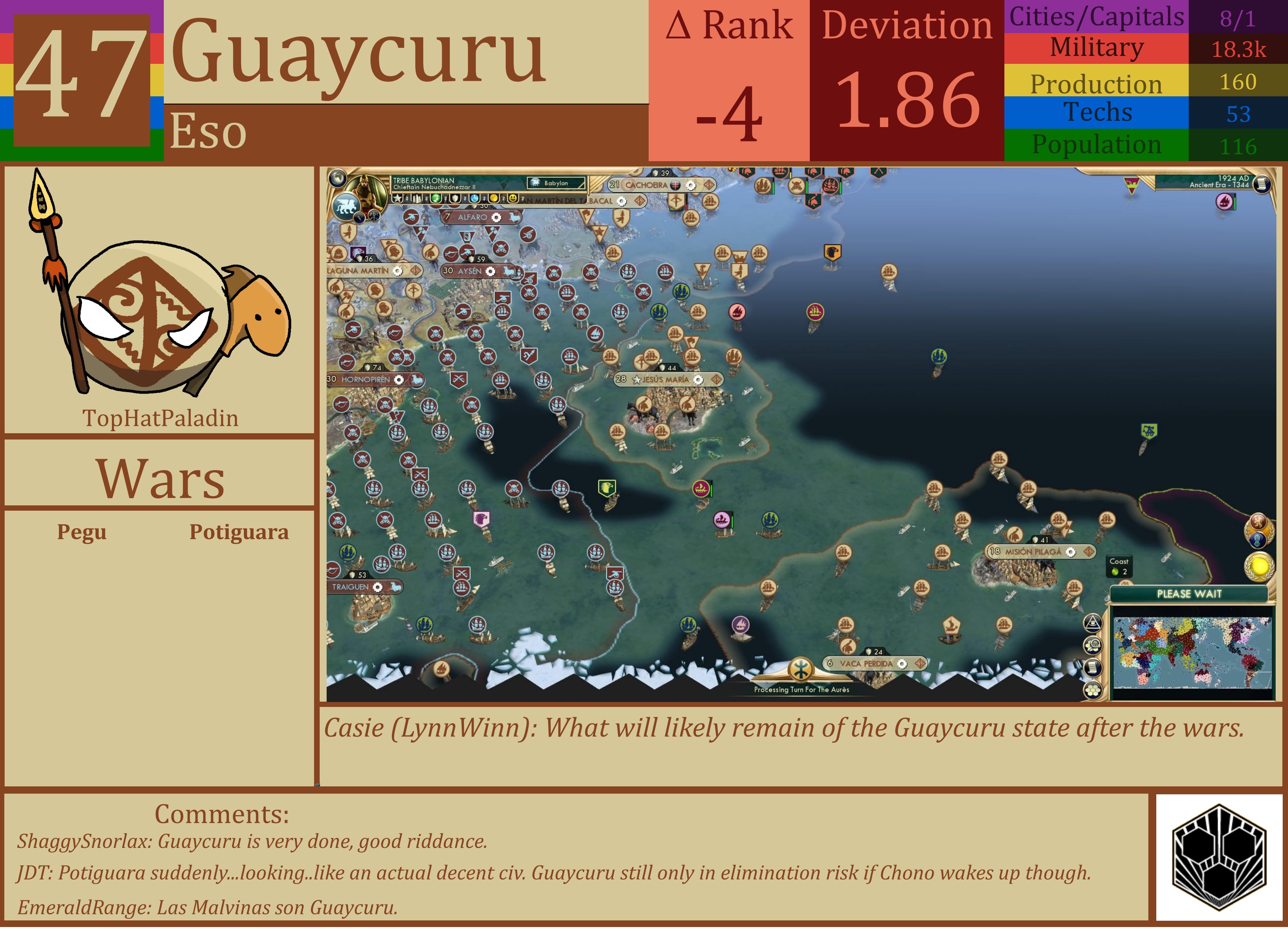 CBR In-Game Screenshot of Guaycuru