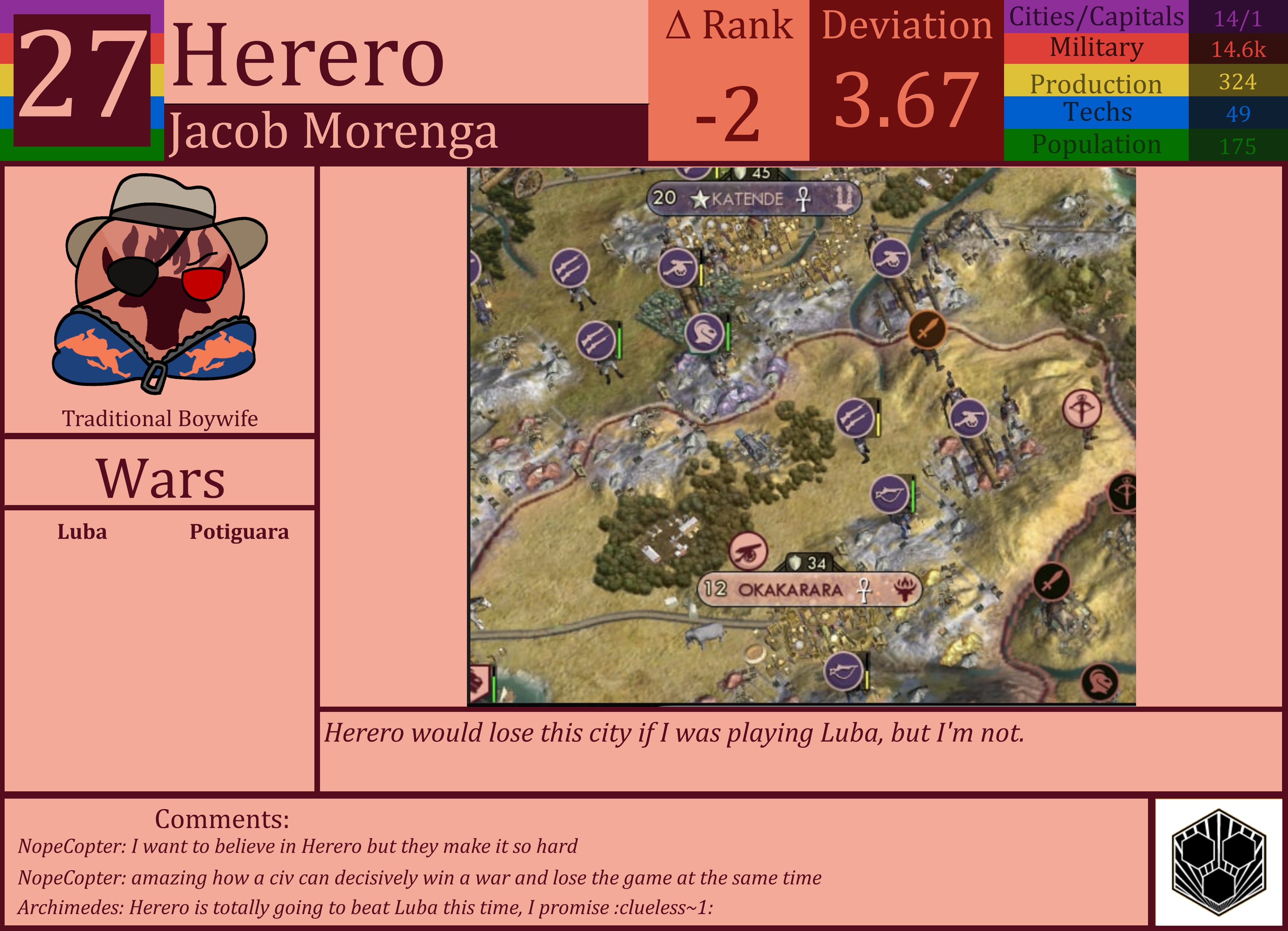 CBR In-Game Screenshot of Herero