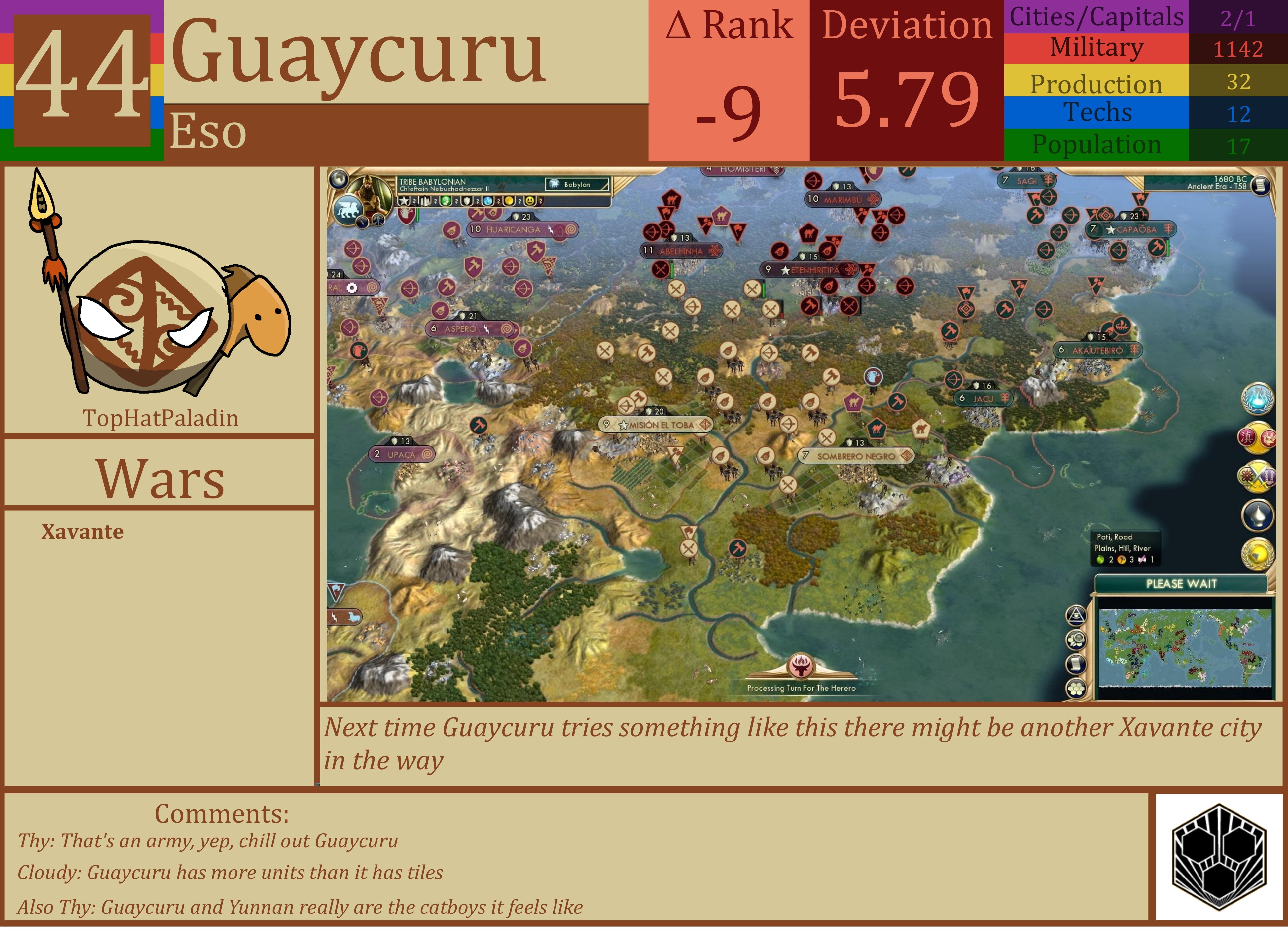 CBR In-Game Screenshot of Guaycuru