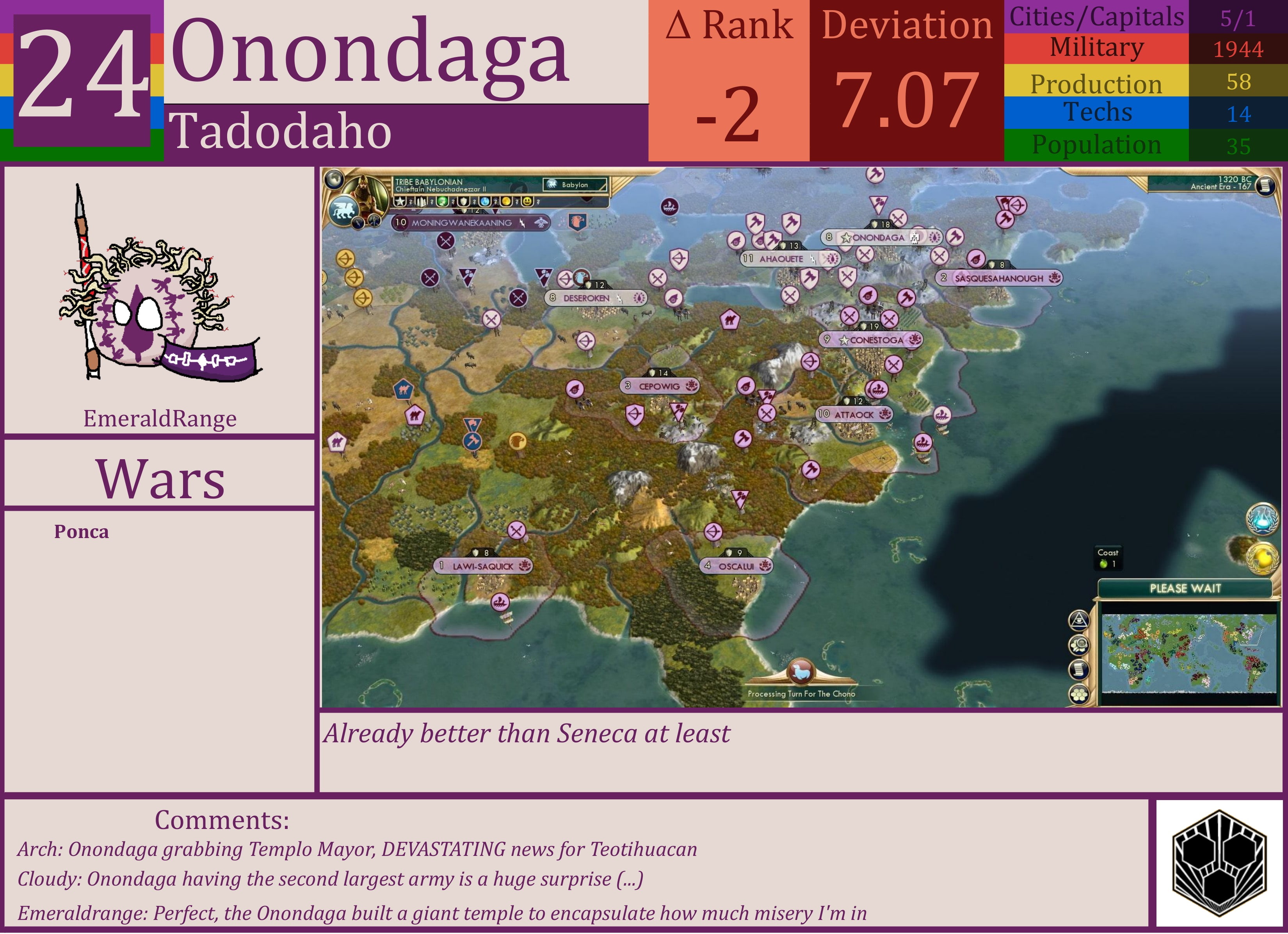 CBR In-Game Screenshot of Onondaga