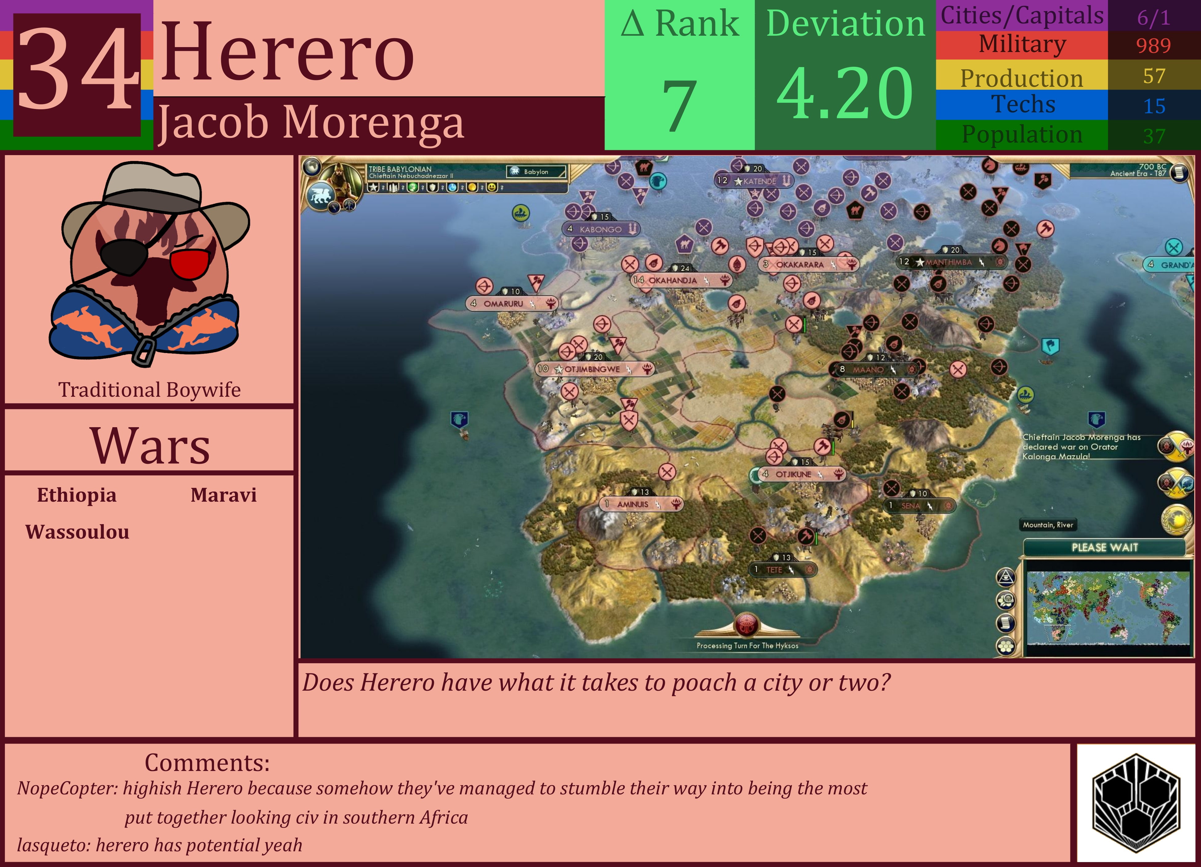 CBR In-Game Screenshot of Herero