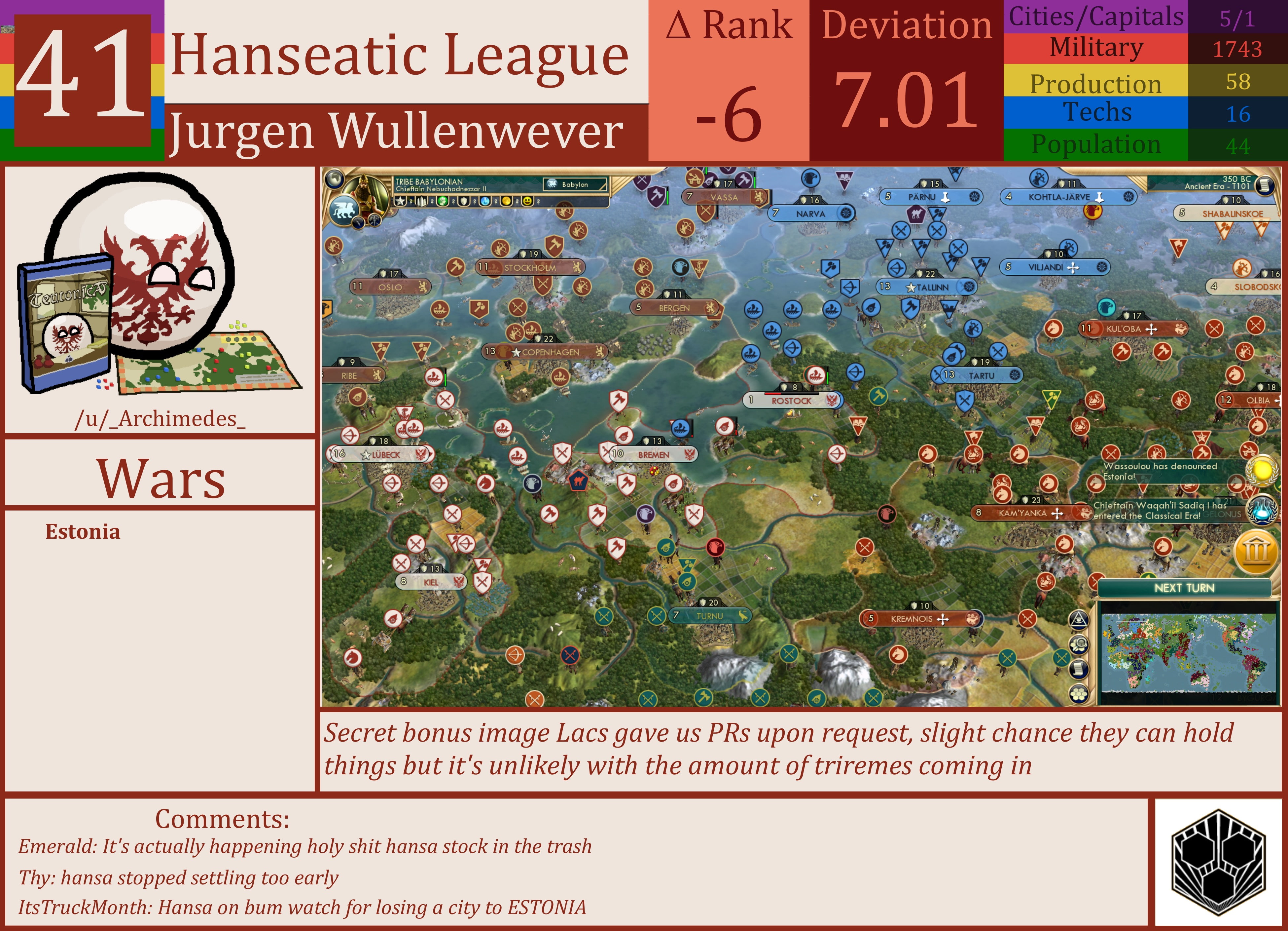 CBR In-Game Screenshot of Hanseatic League