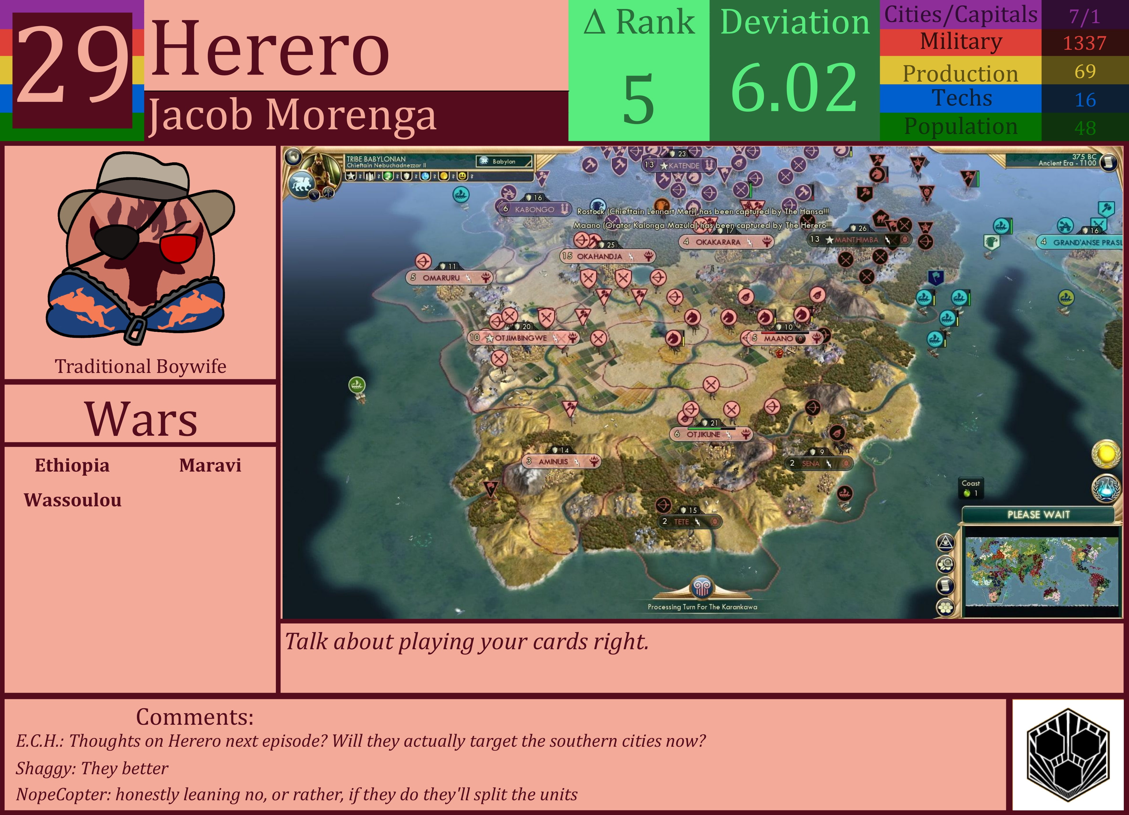 CBR In-Game Screenshot of Herero