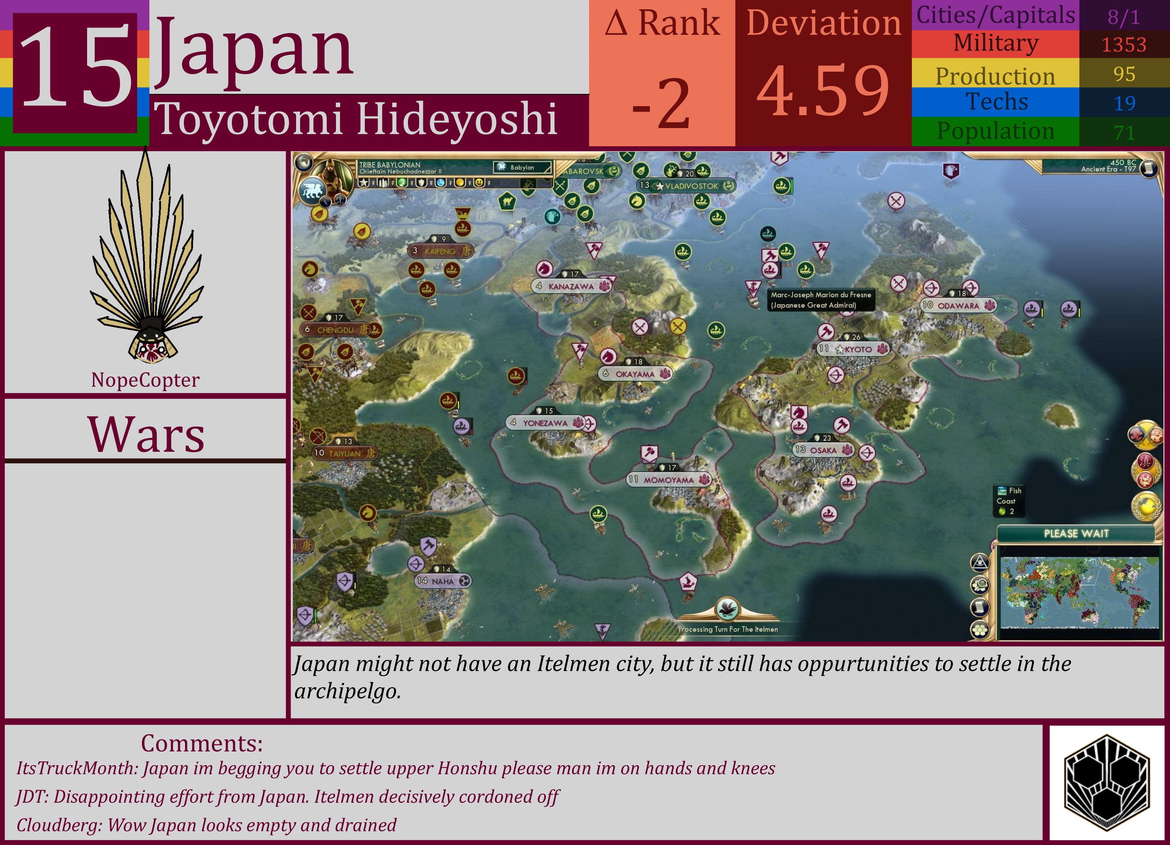 CBR In-Game Screenshot of Japan