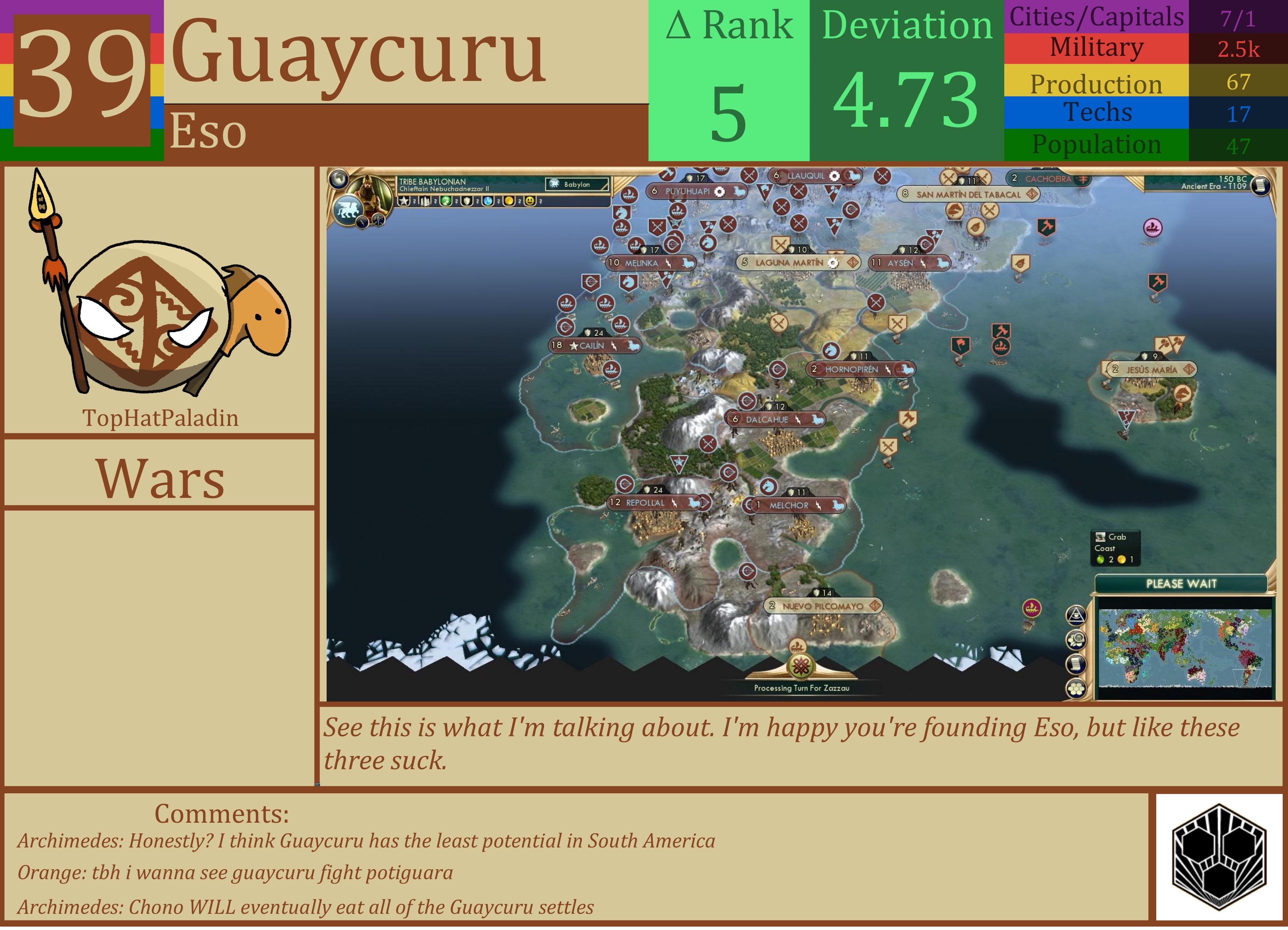 CBR In-Game Screenshot of Guaycuru