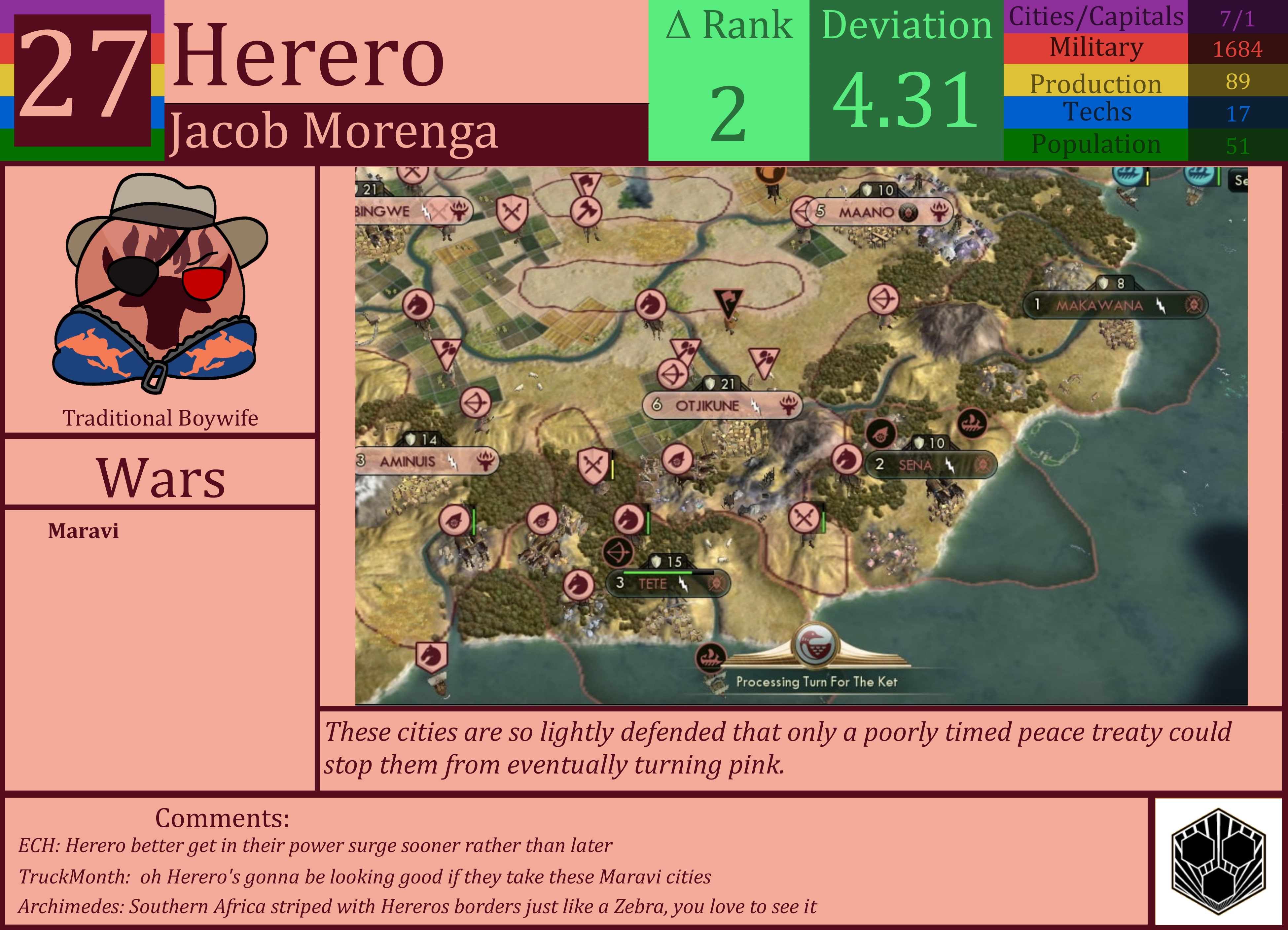 CBR In-Game Screenshot of Herero