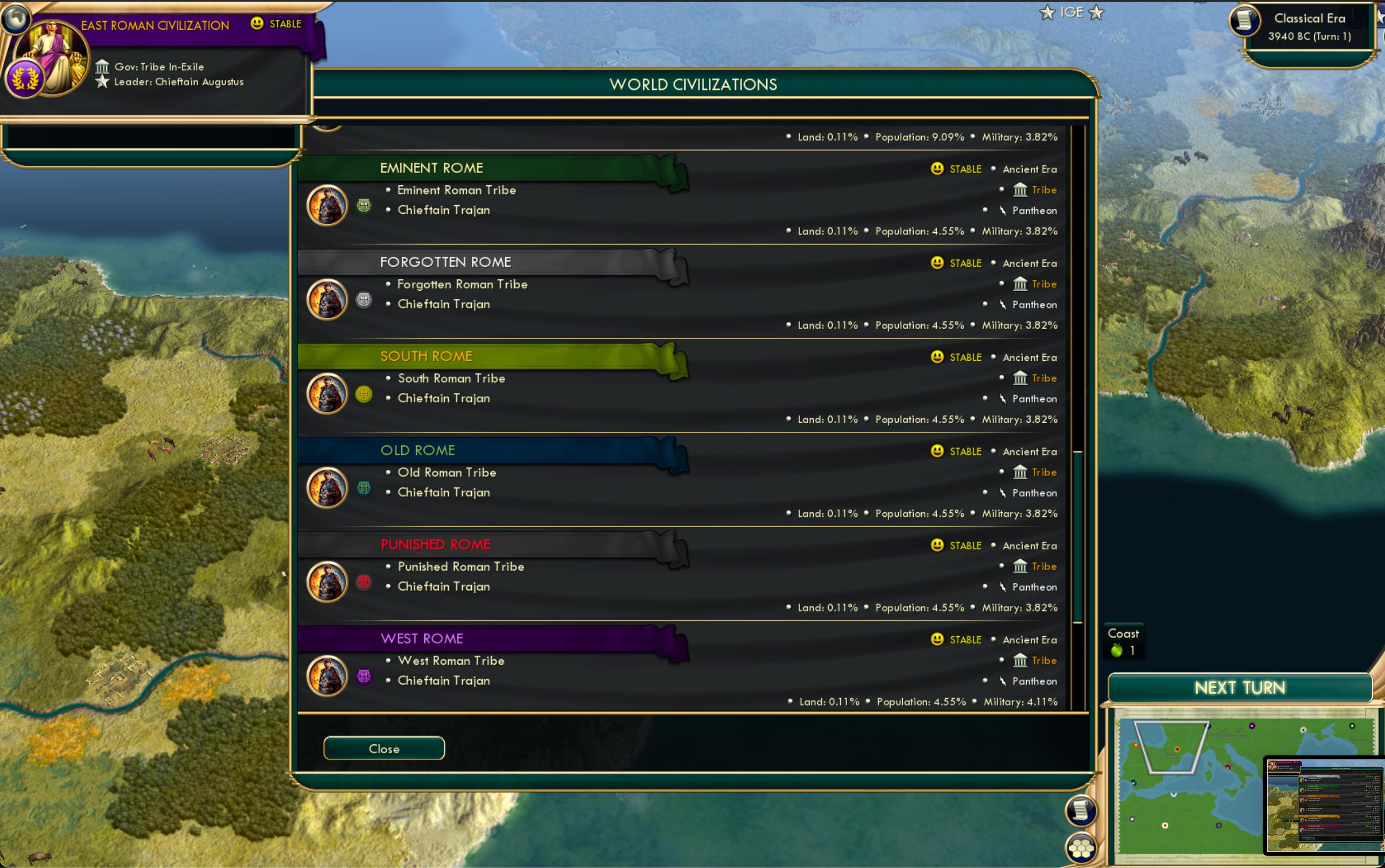 CBR In-Game Screenshot of Romae Multae