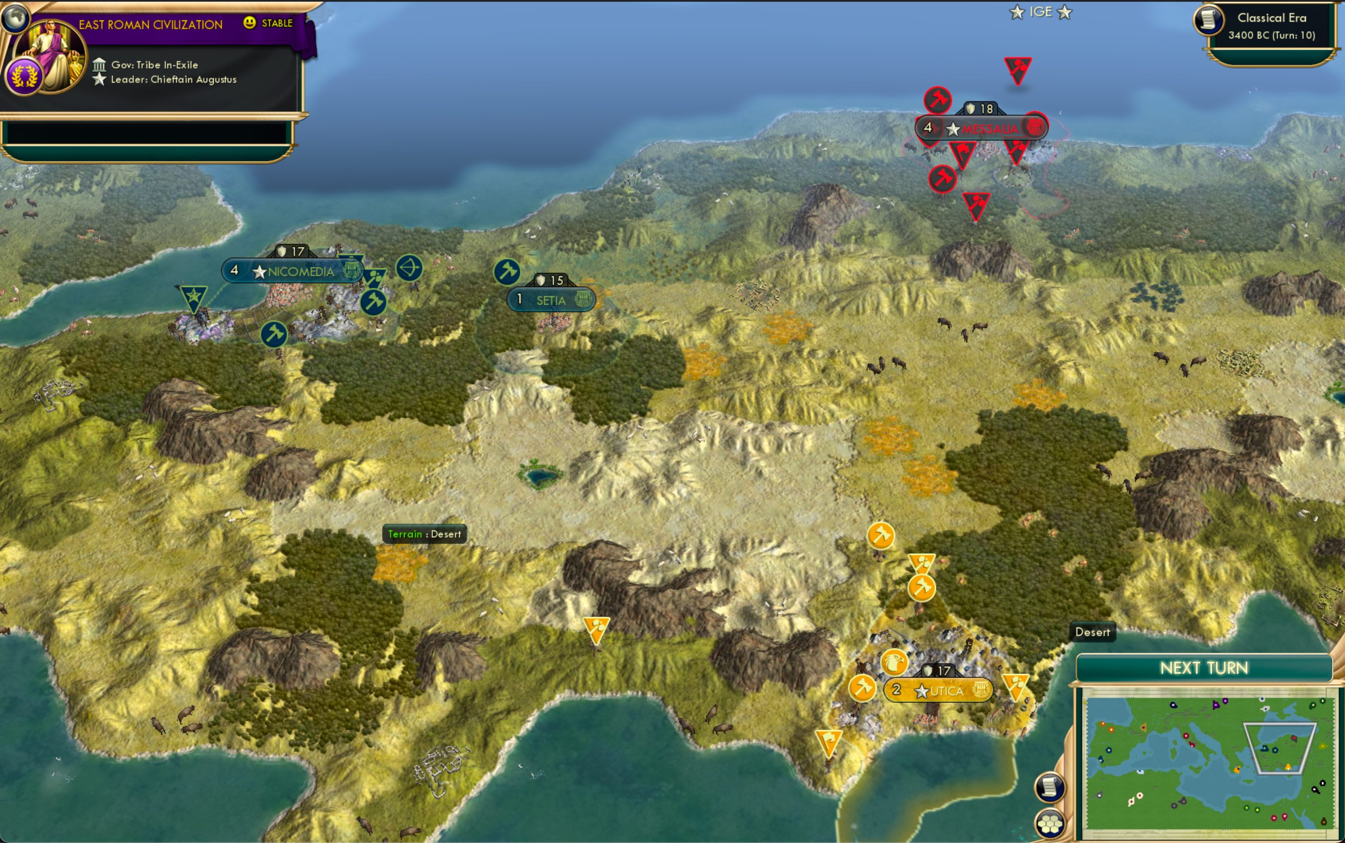 CBR In-Game Screenshot of Cura Historica