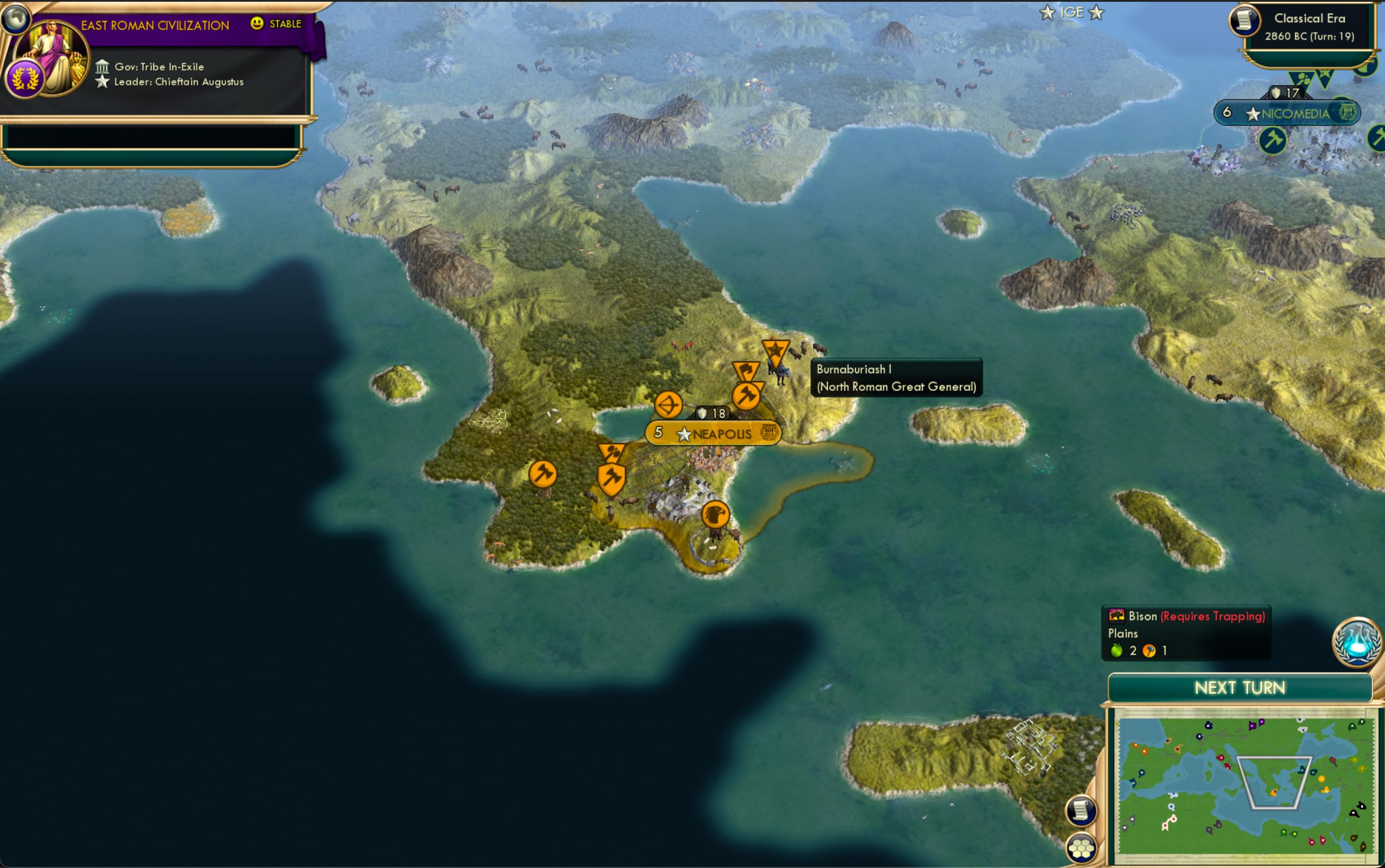 CBR In-Game Screenshot of O Roma Borealis