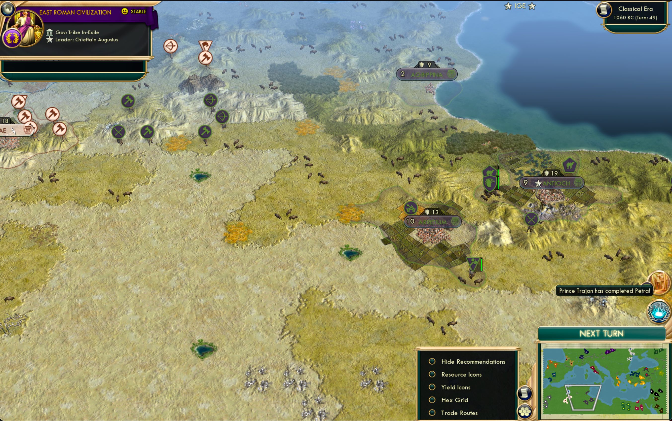 CBR In-Game Screenshot of Ex Deserta, Prosperitas