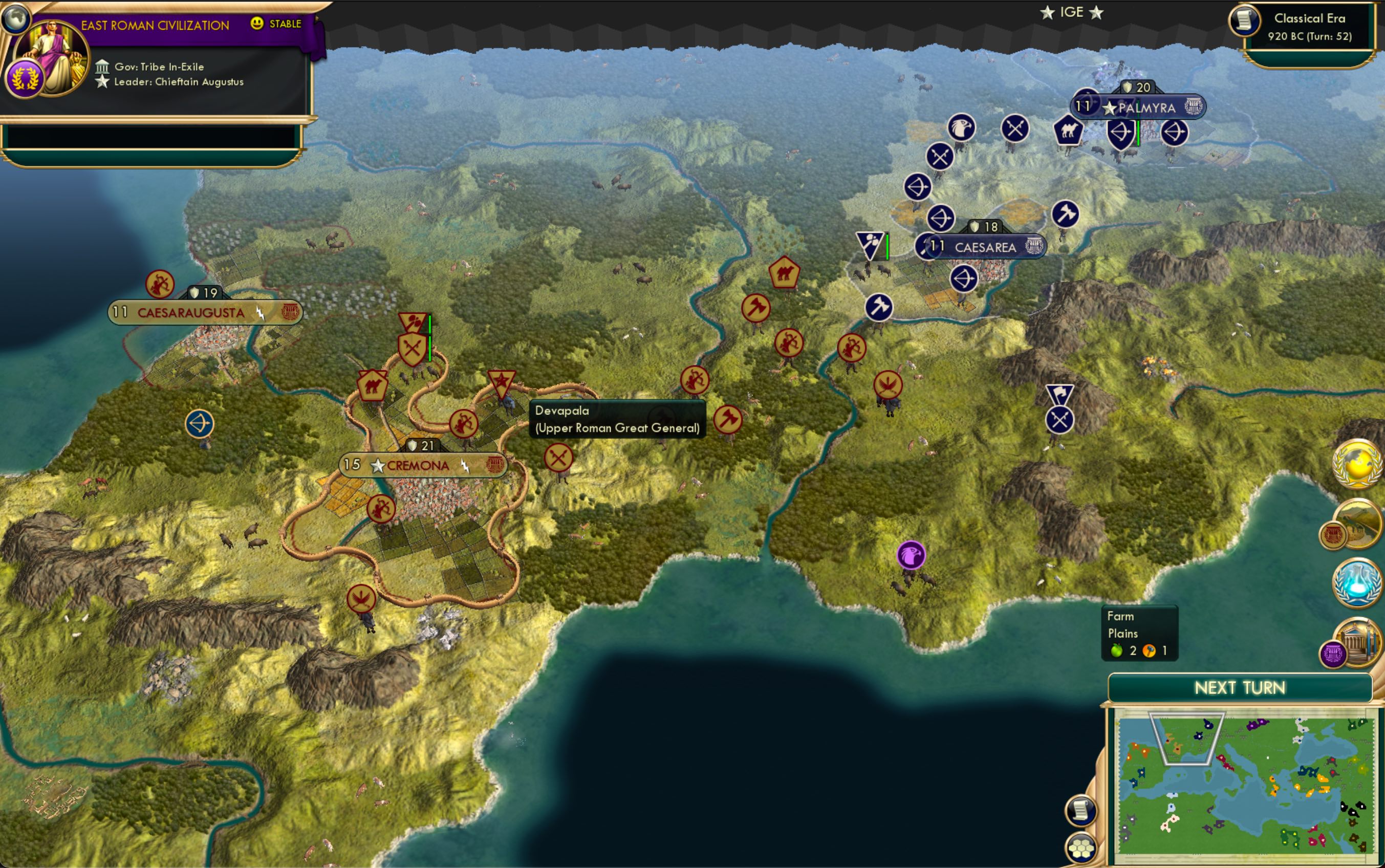 CBR In-Game Screenshot of Gallia Est Omnis Divisa in Partes Duo