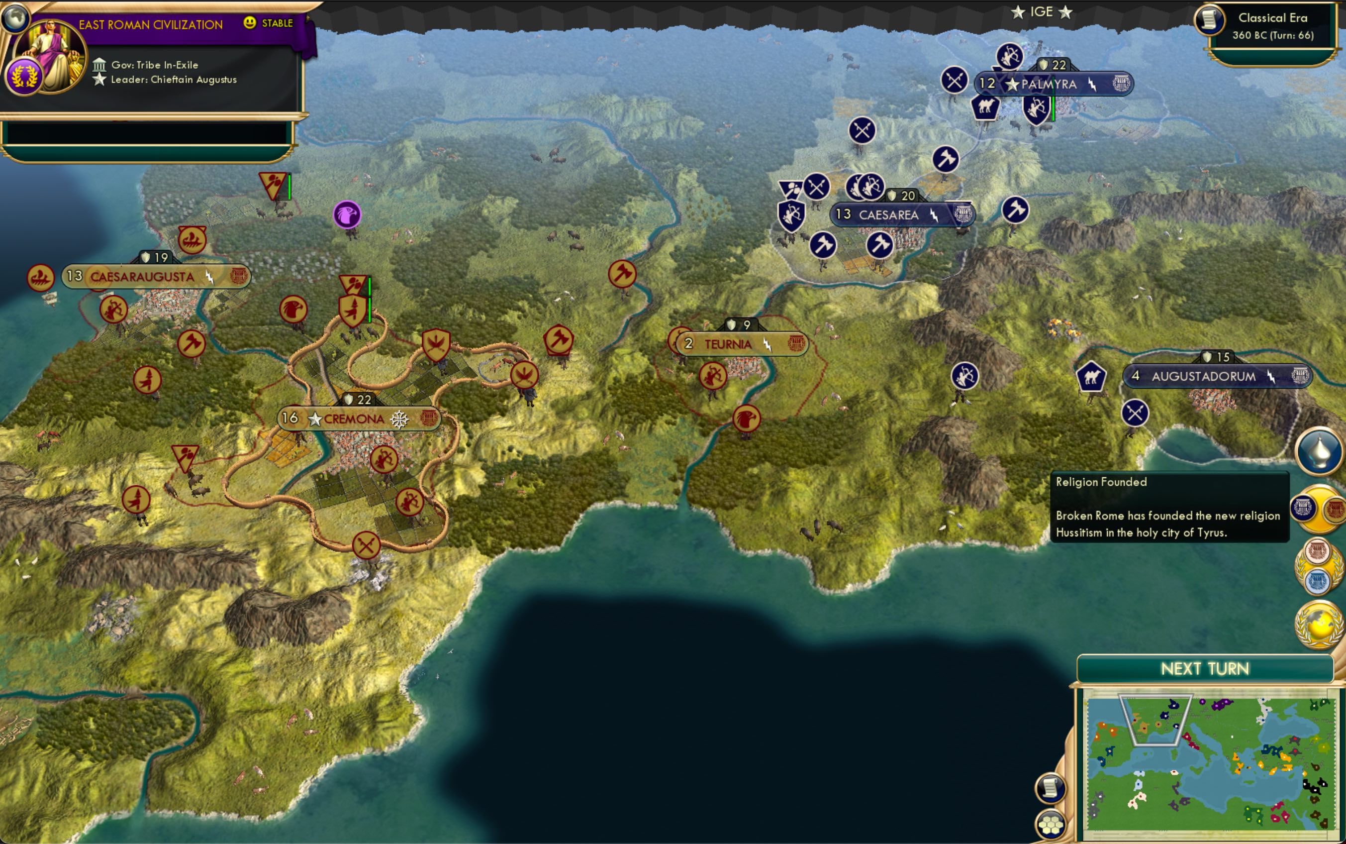 CBR In-Game Screenshot of Bellum et Pax