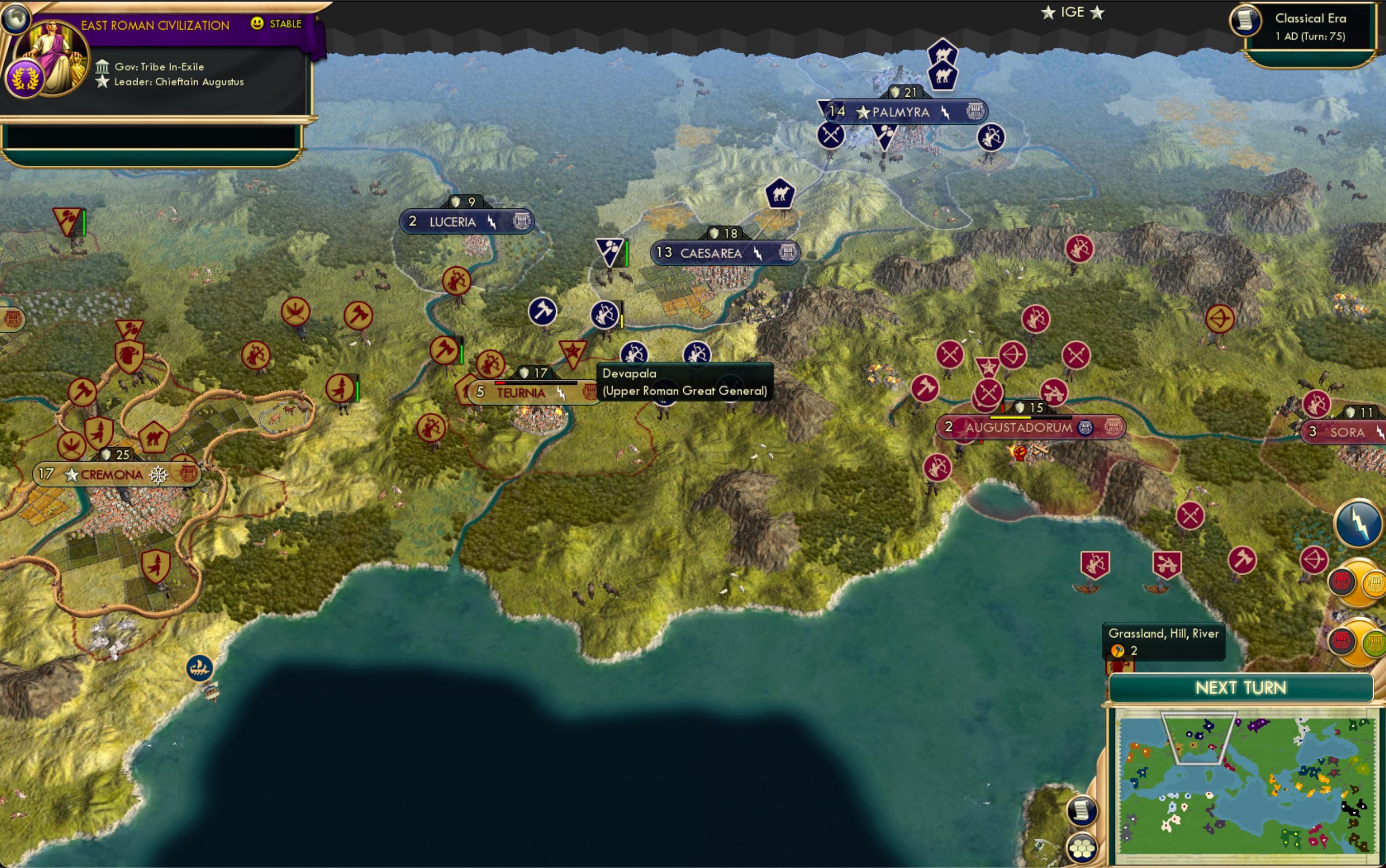 CBR In-Game Screenshot of Primus Cadere