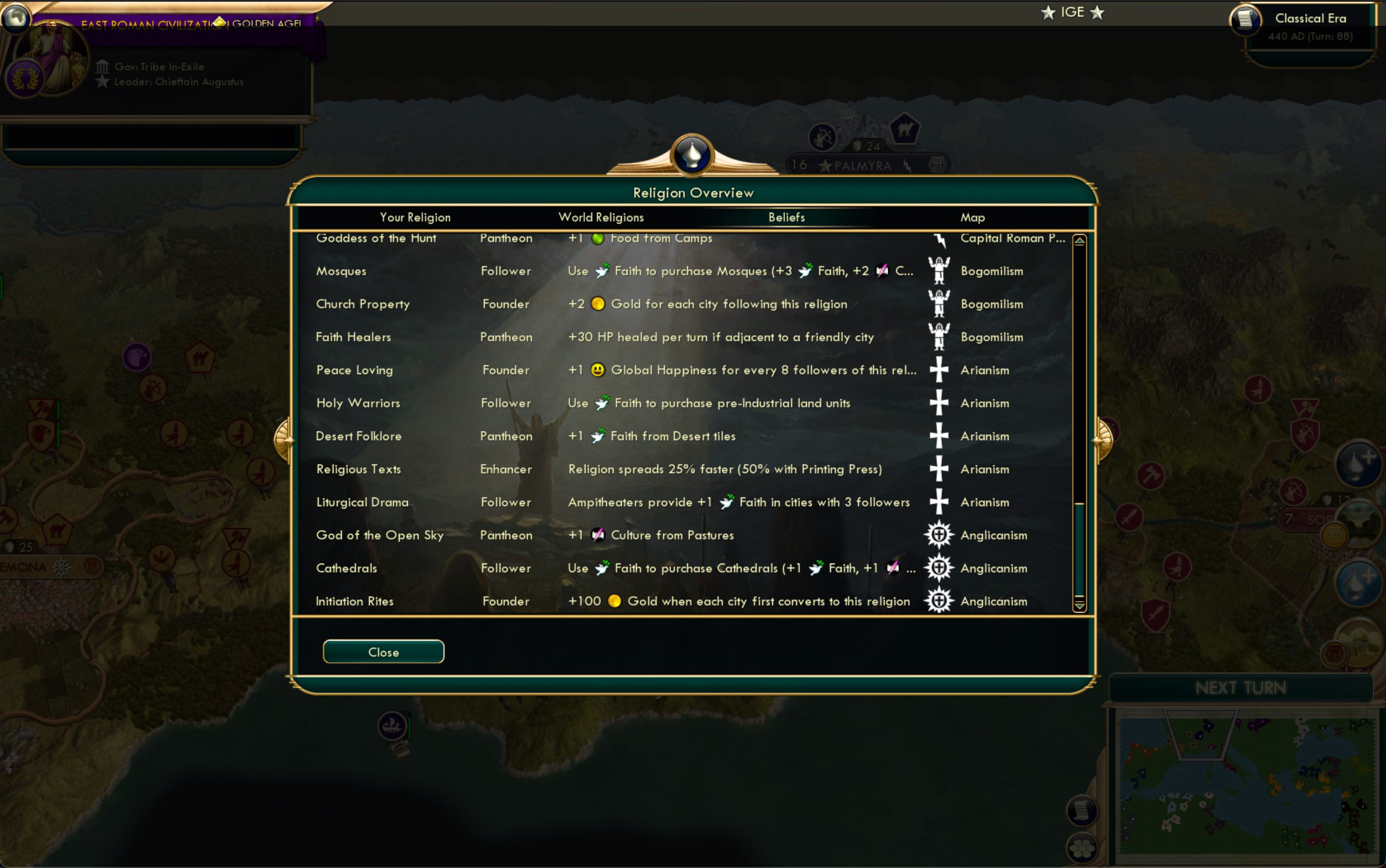 CBR In-Game Screenshot of Bellus Pacem Est