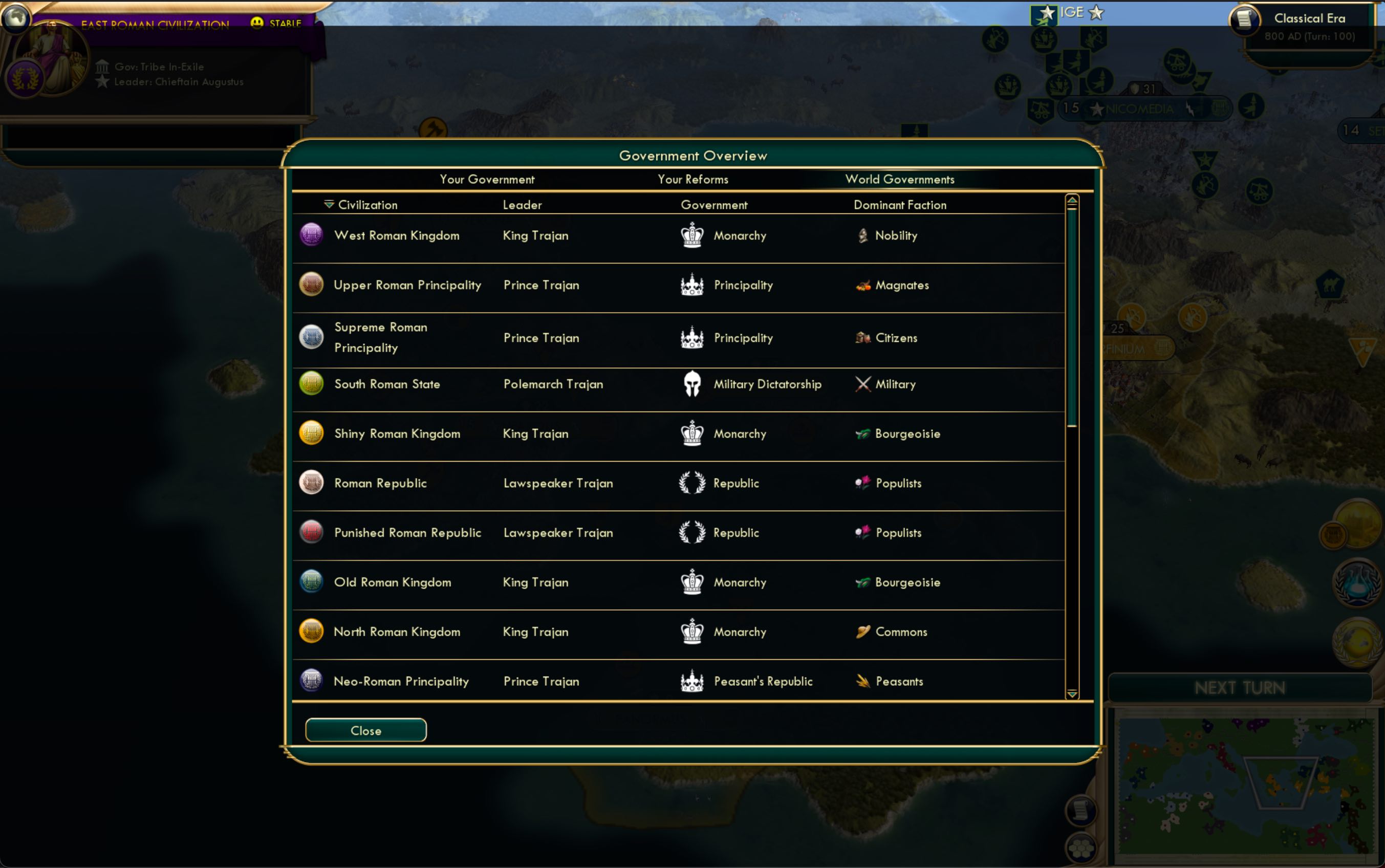 CBR In-Game Screenshot of Plebeii Surgete!