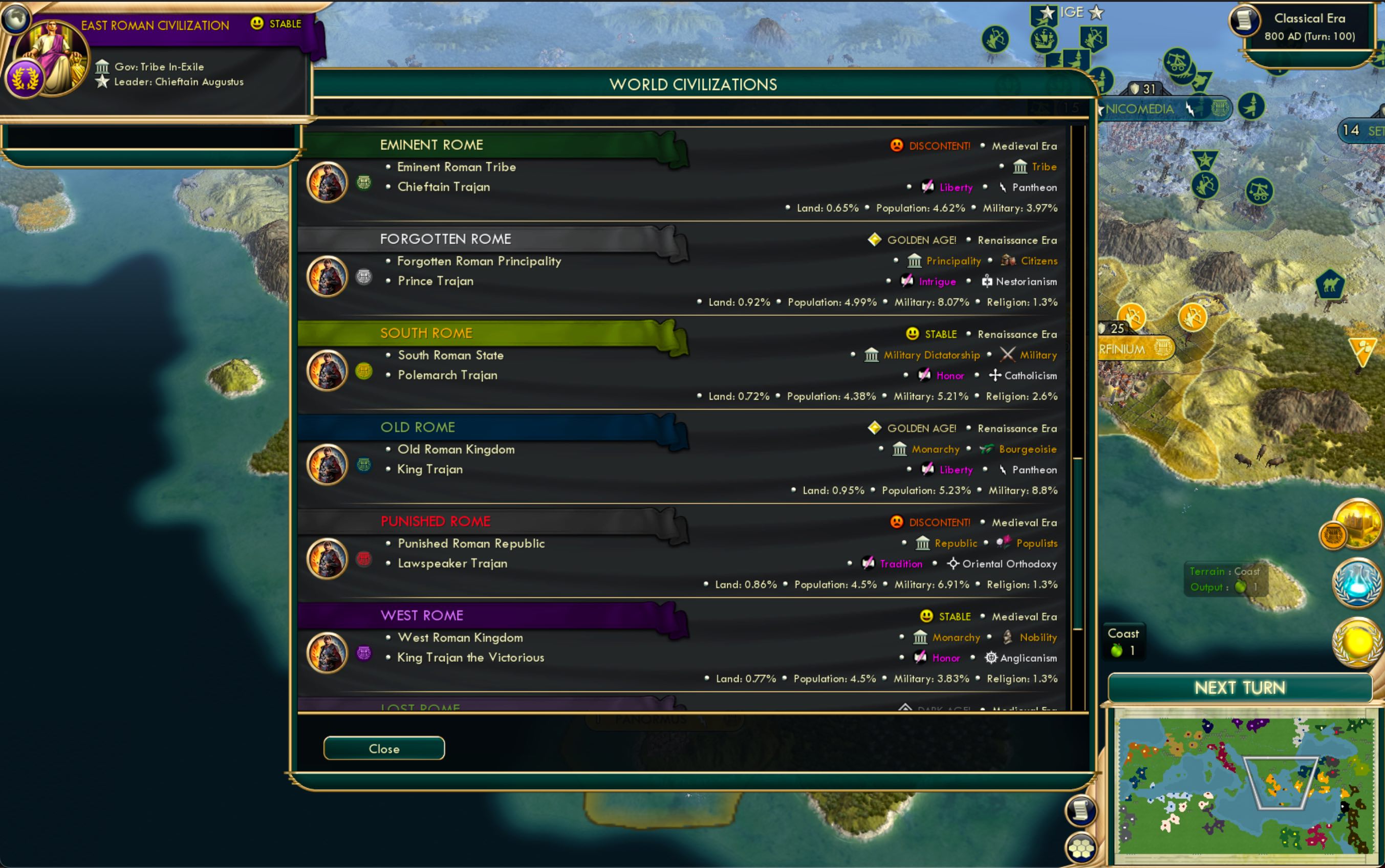 CBR In-Game Screenshot of Rebelliones Futurae