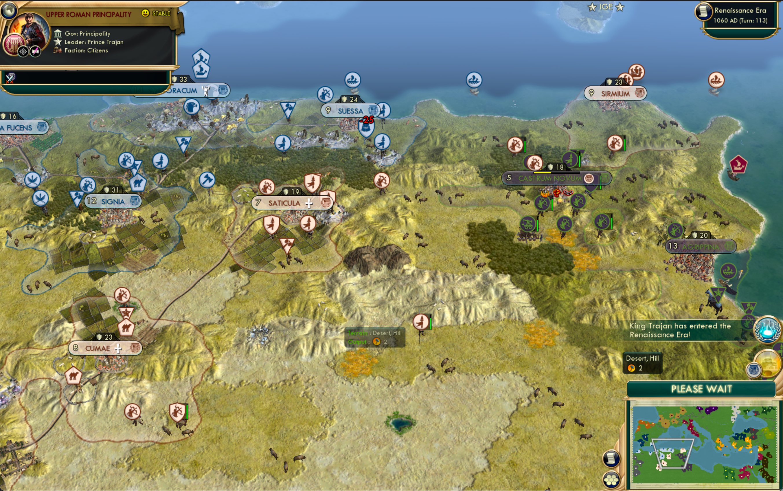 CBR In-Game Screenshot of Burning Buffalo