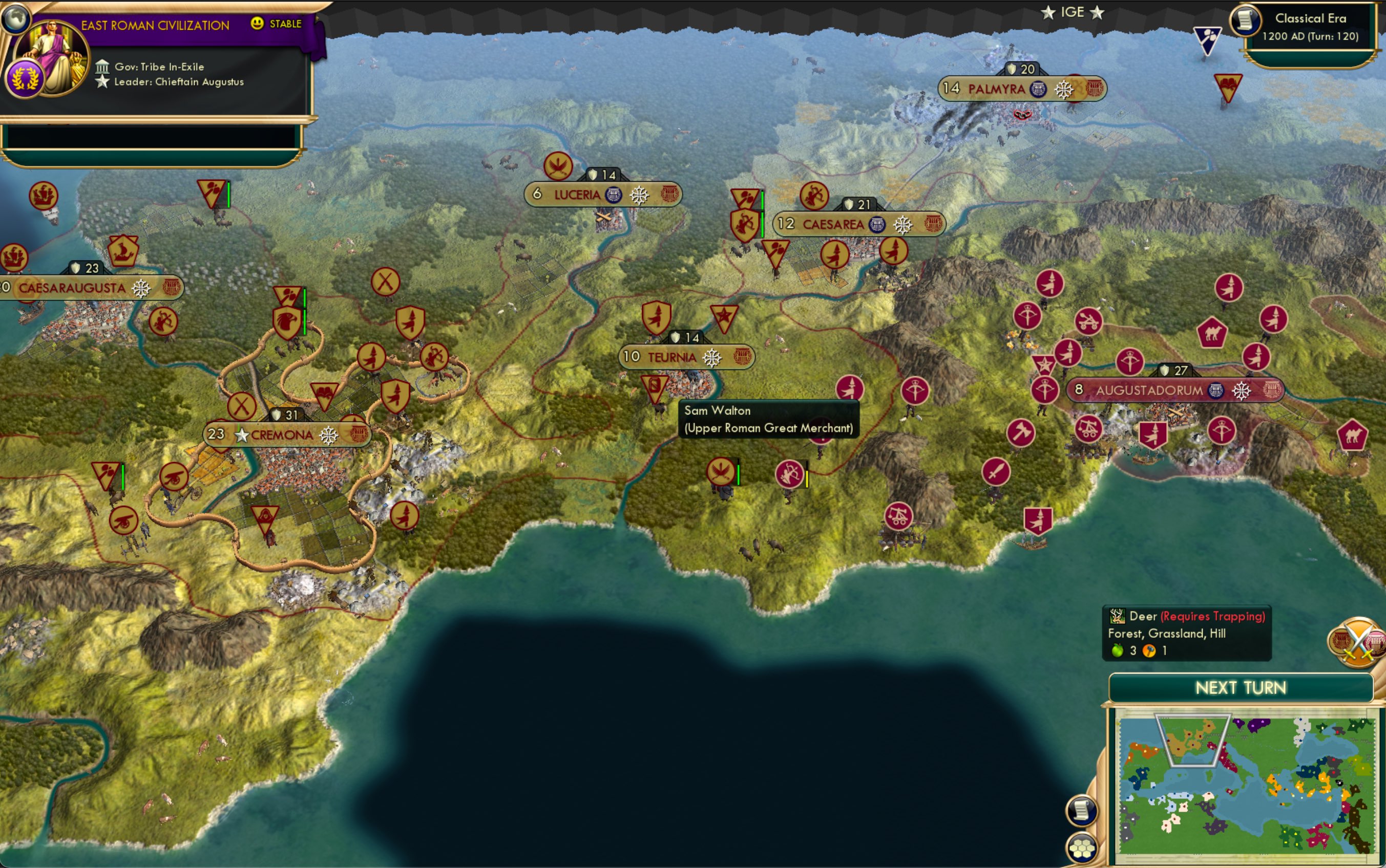 CBR In-Game Screenshot of Teurn Around Now