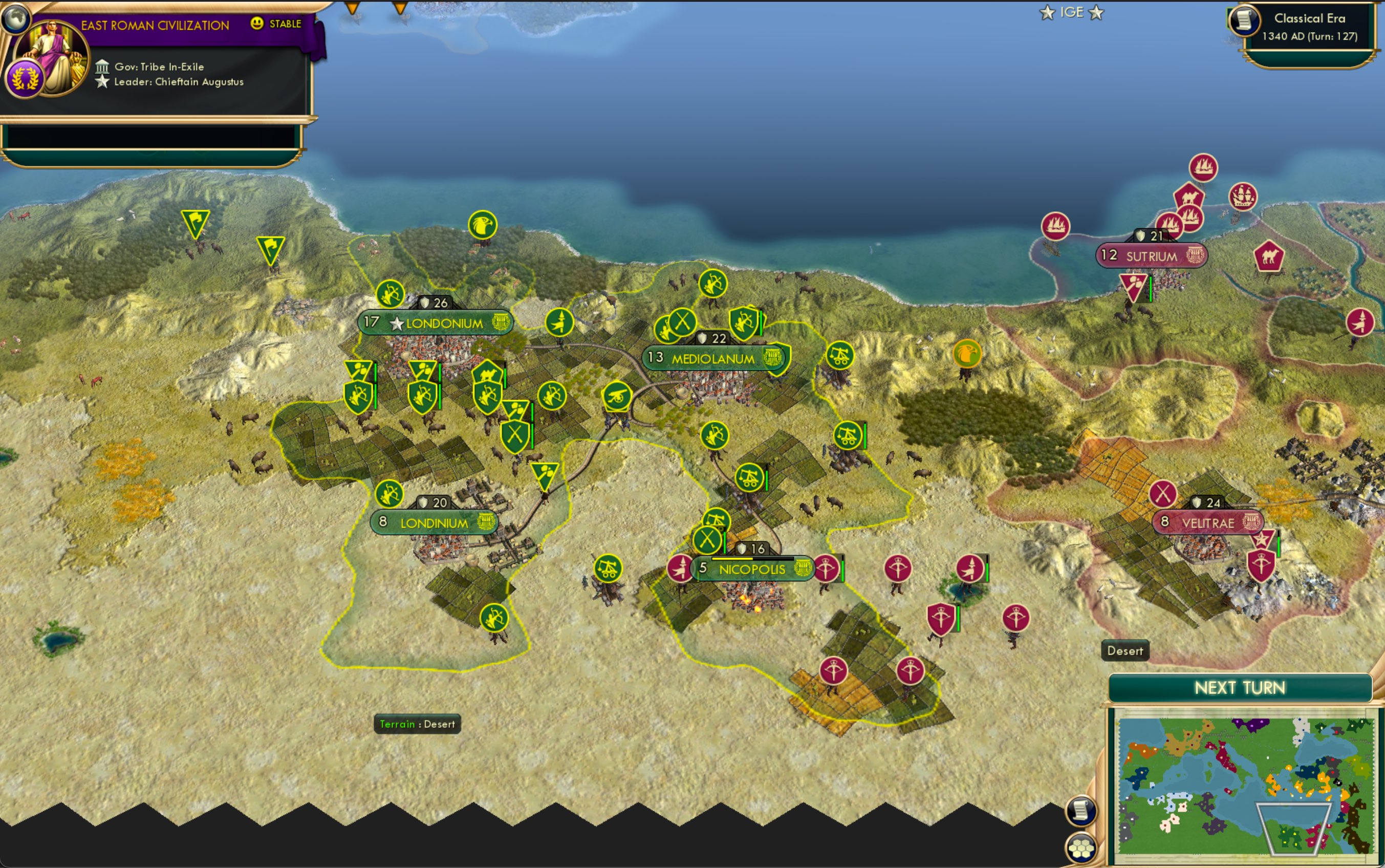 CBR In-Game Screenshot of Still Stitched Up at Londonium and Londinium