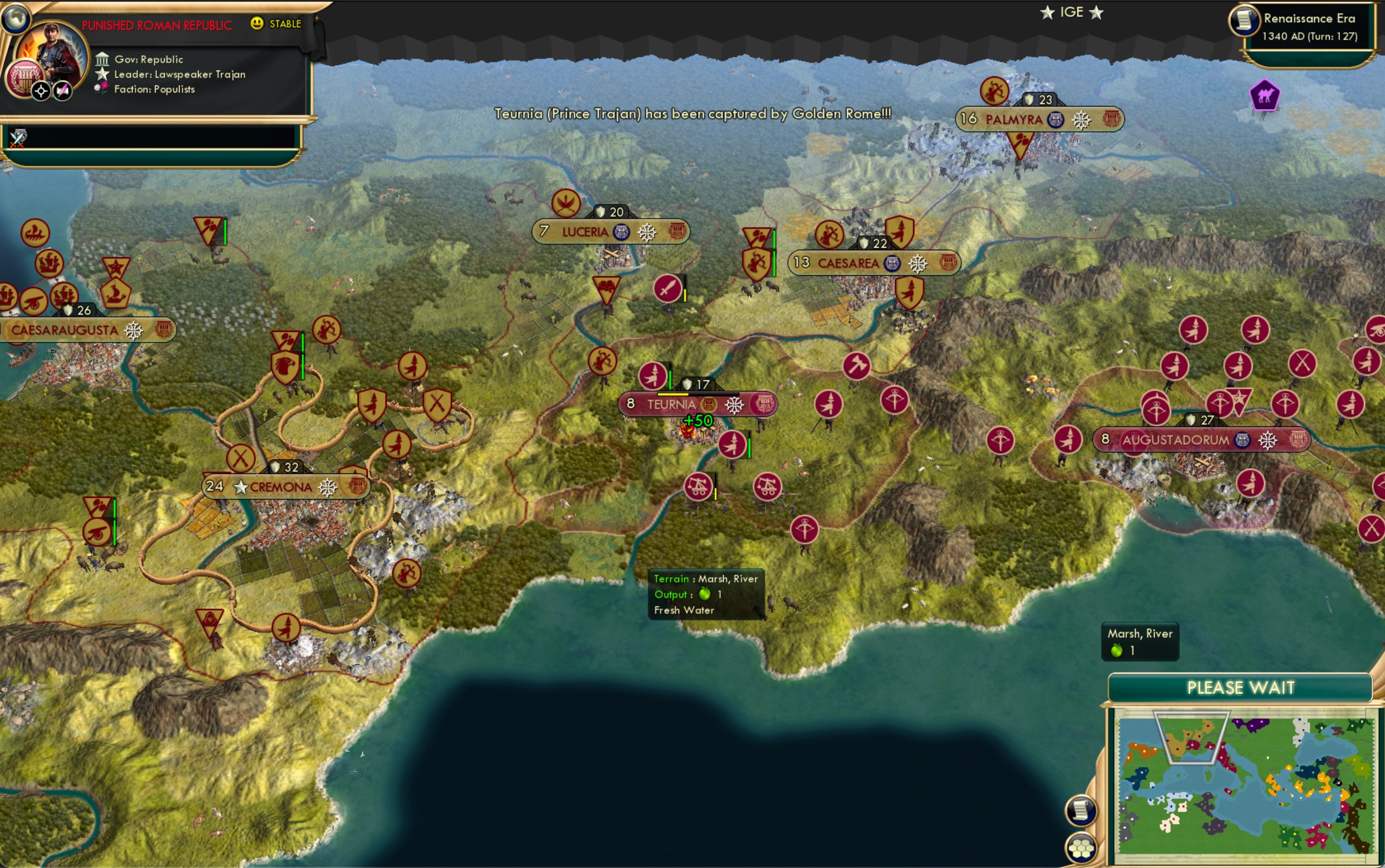 CBR In-Game Screenshot of How the Tables Teurn