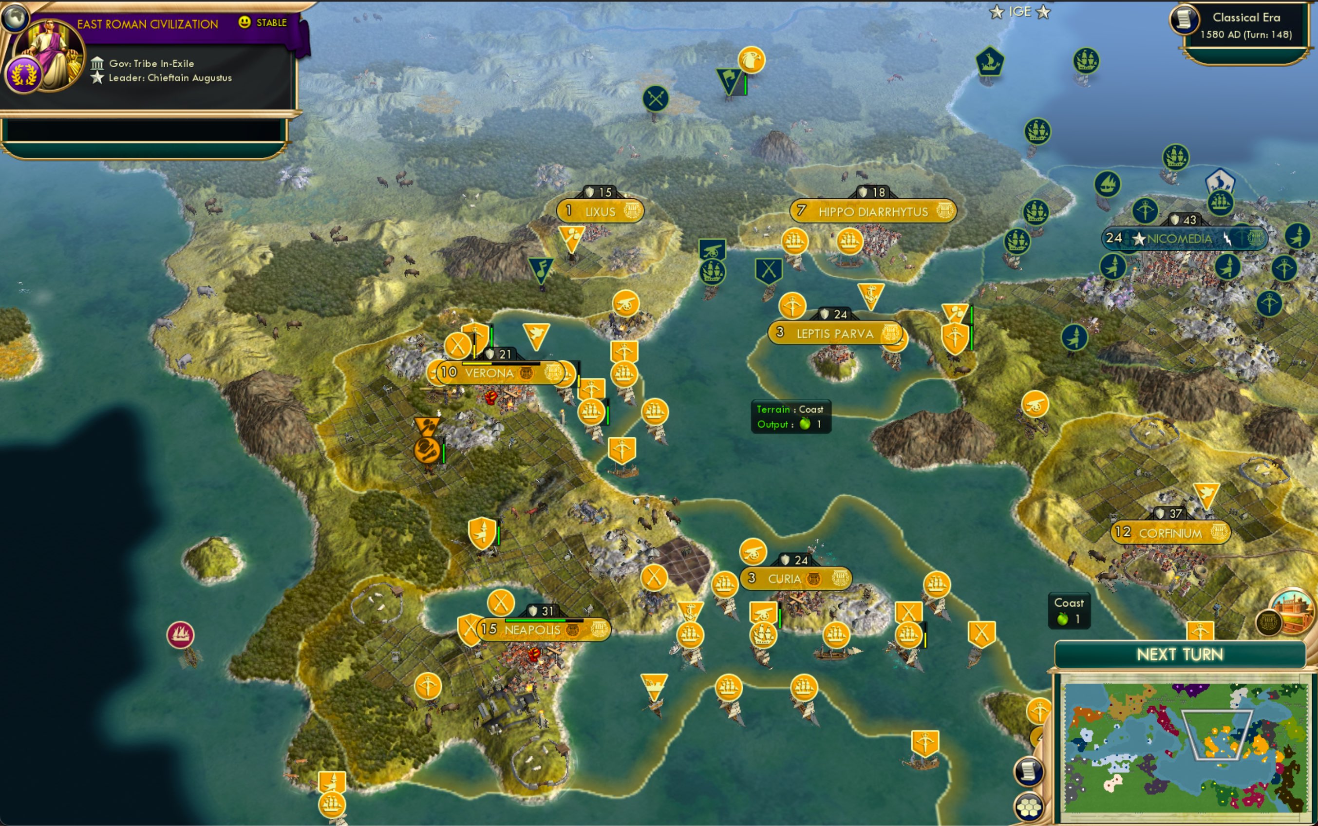 CBR In-Game Screenshot of Aegean United