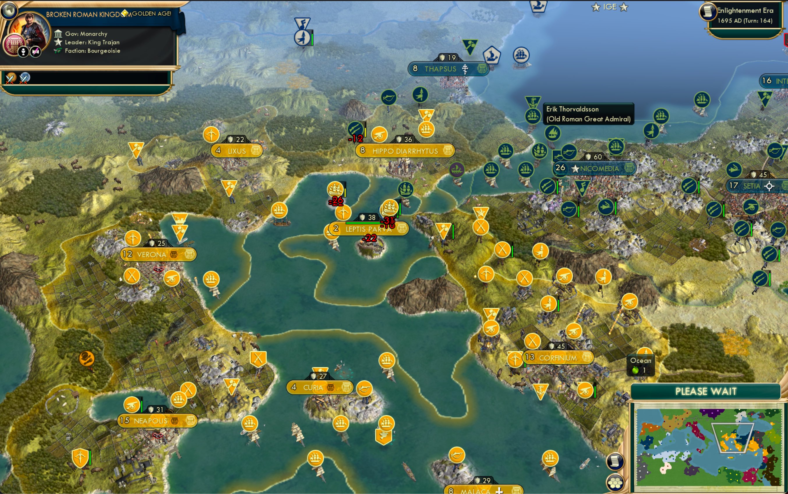 CBR In-Game Screenshot of Major Trouble in Asia Minor