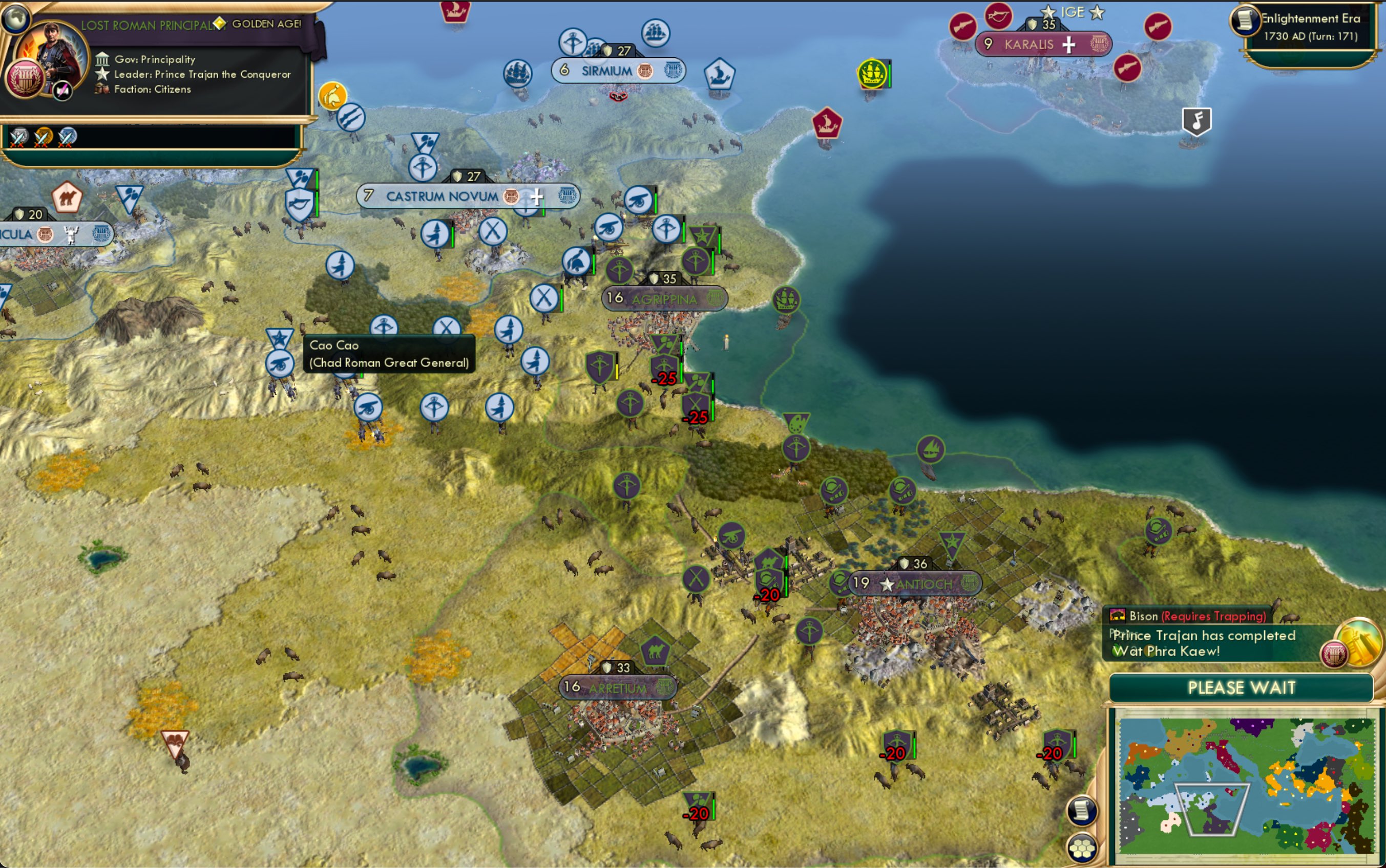 CBR In-Game Screenshot of Getting Agrippina