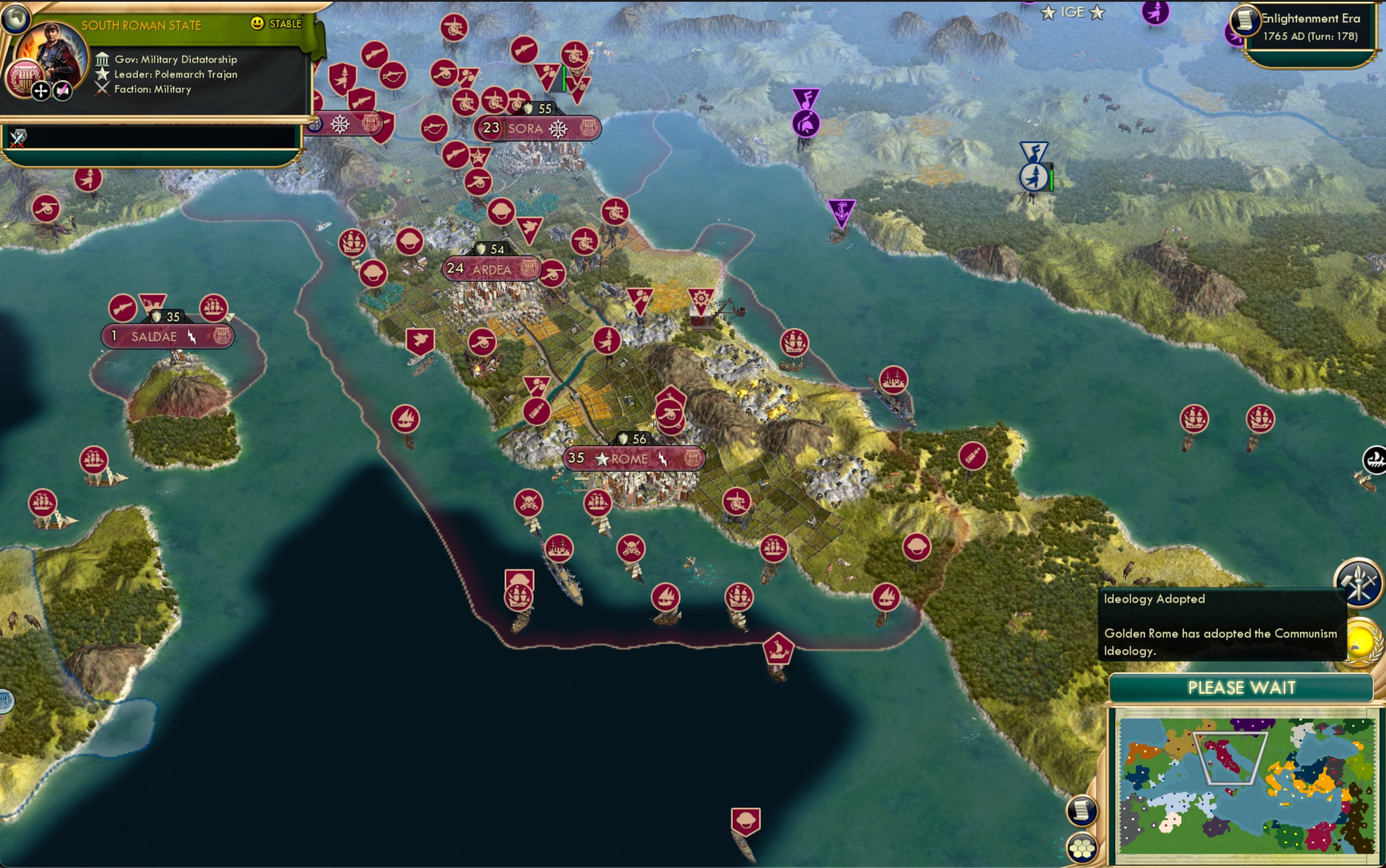 CBR In-Game Screenshot of Plebeians of the World, Unite