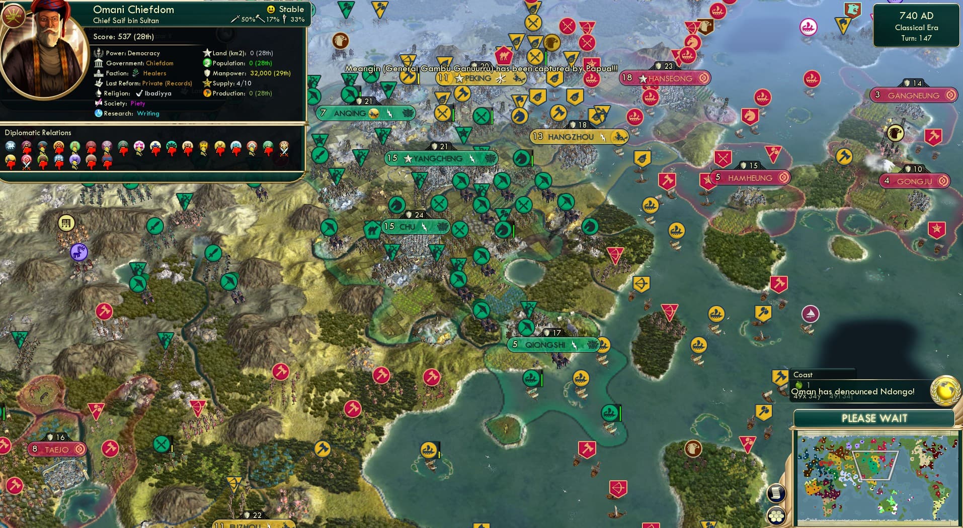 CBR In-Game Screenshot of A futile attempt at mobilization