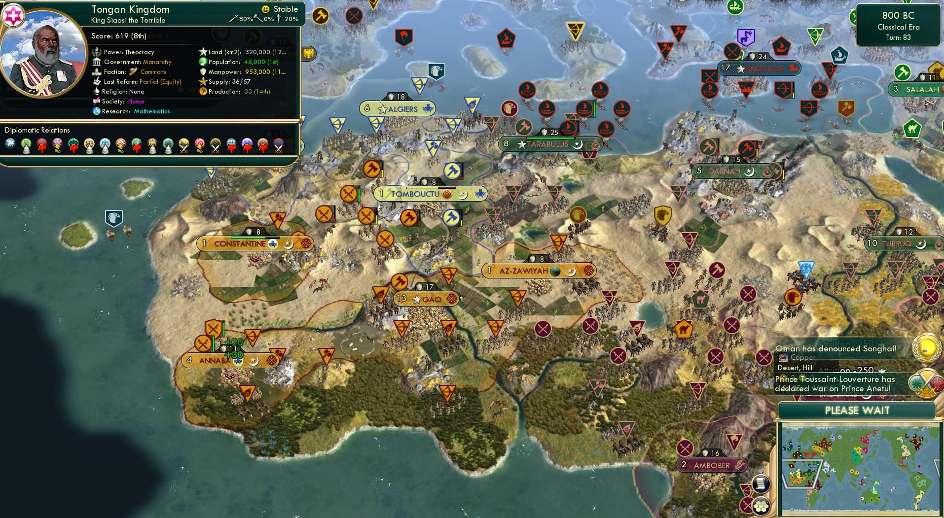 CBR In-Game Screenshot of King Siaosi the Terrible