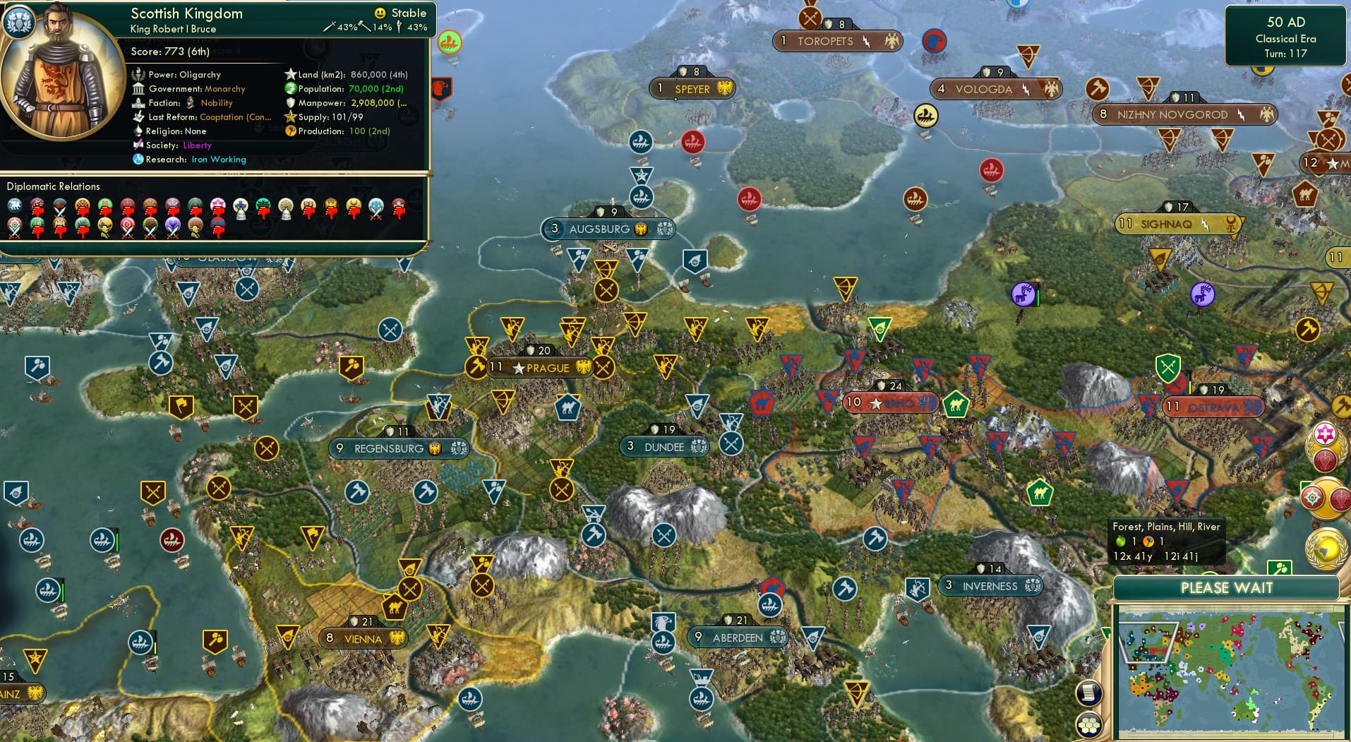 CBR In-Game Screenshot of Haiti and the Aztecs